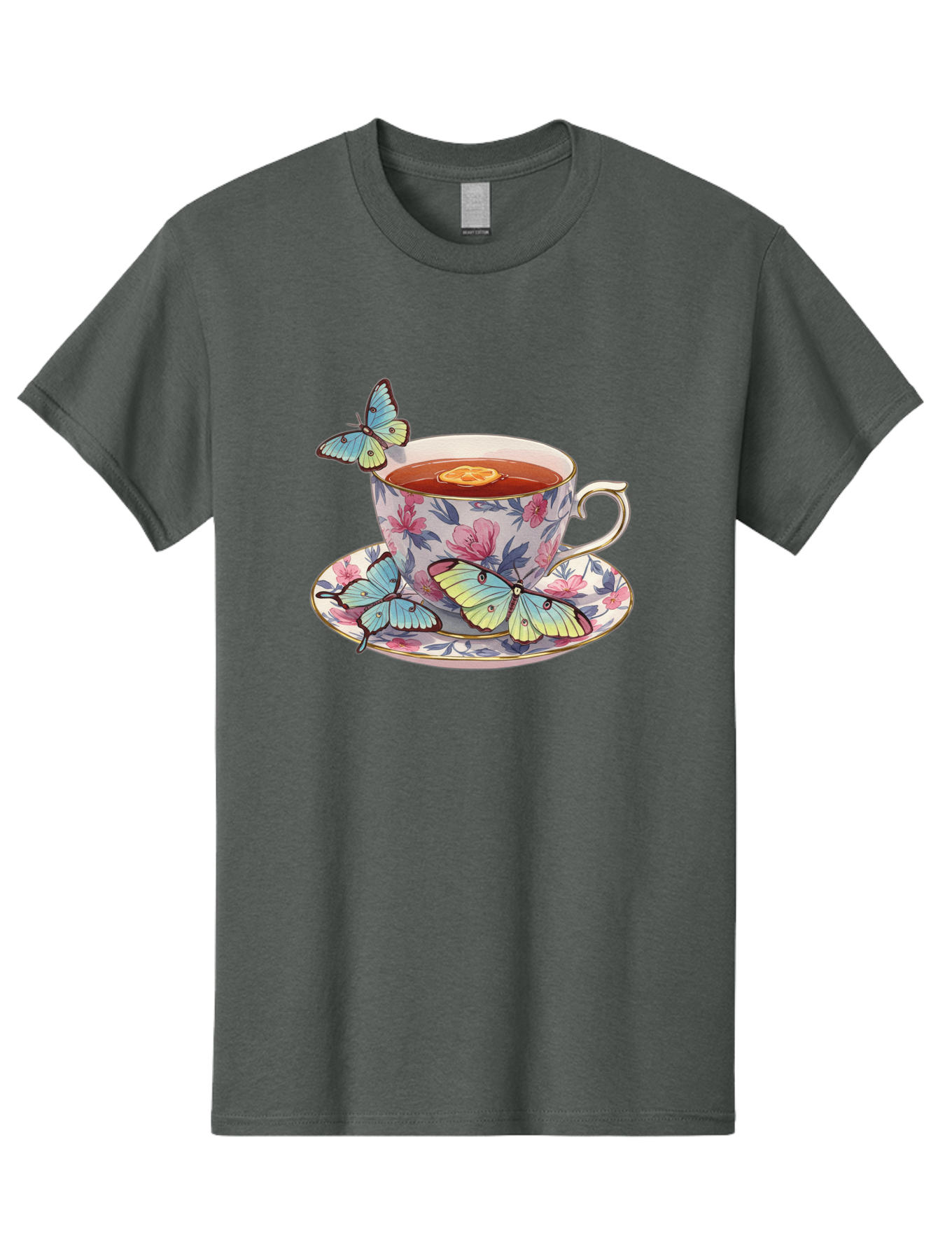 Butterfly-Tea Men'S Graphic Tee, 100% Cotton, Comfortable Casual Summer Wear, Machine Washable, Vintage Camera, Old Camera, Antique Camera, Black Camera, Classic Photography, Photography Equipment, Nostalgic Device, Film Camera, Camera Art Bae943