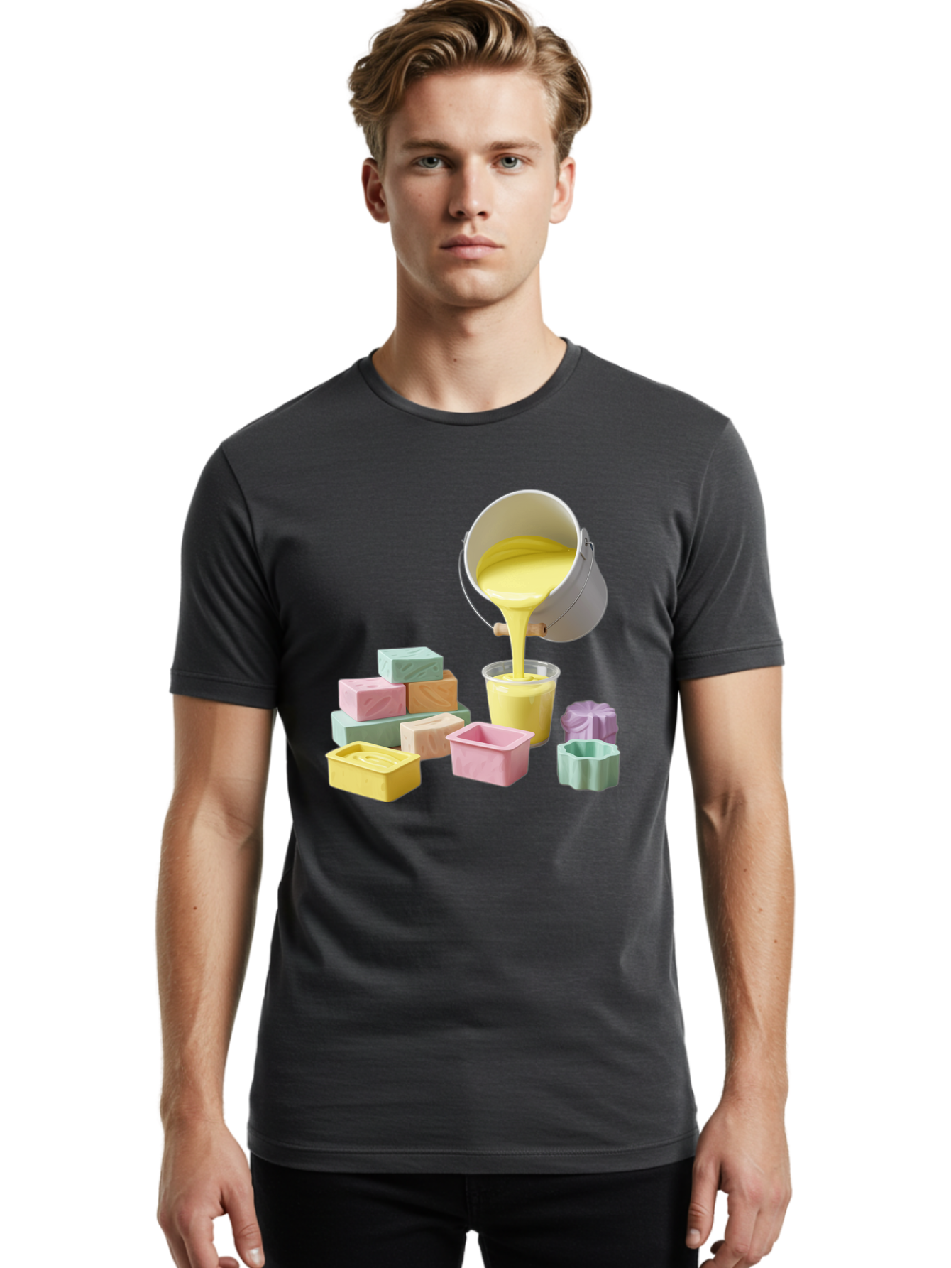 Candle-Pouring Men'S Graphic Tee, 100% Cotton, Comfortable Casual Summer Wear, Machine Washable, Vintage Camera, Old Camera, Antique Camera, Black Camera, Classic Photography, Photography Equipment, Nostalgic Device, Film Camera, Camera Art Bae945
