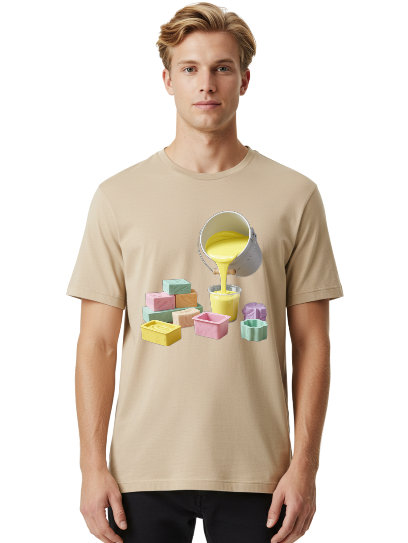Candle-Pouring Men'S Graphic Tee, 100% Cotton, Comfortable Casual Summer Wear, Machine Washable, Vintage Camera, Old Camera, Antique Camera, Black Camera, Classic Photography, Photography Equipment, Nostalgic Device, Film Camera, Camera Art Bae945