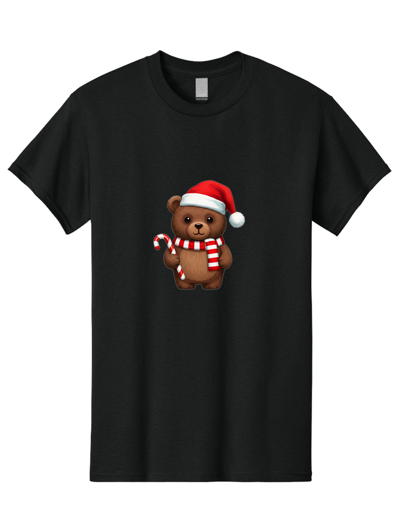 Candy-Cane-Bear Men'S Graphic Tee, 100% Cotton, Comfortable Casual Summer Wear, Machine Washable, Vintage Camera, Old Camera, Antique Camera, Black Camera, Classic Photography, Photography Equipment, Nostalgic Device, Film Camera, Camera Art Bae946