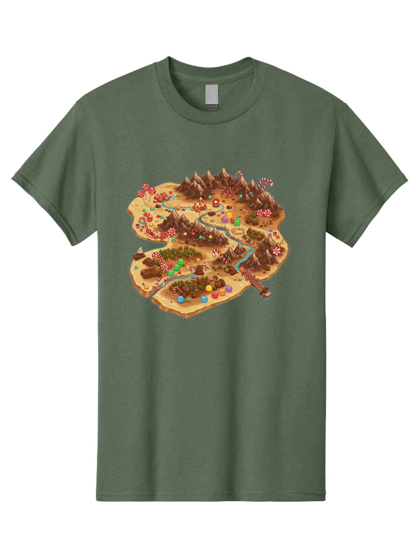 Candyland-Map Men'S Graphic Tee, 100% Cotton, Comfortable Casual Summer Wear, Machine Washable, Vintage Camera, Old Camera, Antique Camera, Black Camera, Classic Photography, Photography Equipment, Nostalgic Device, Film Camera, Camera Art Bae948