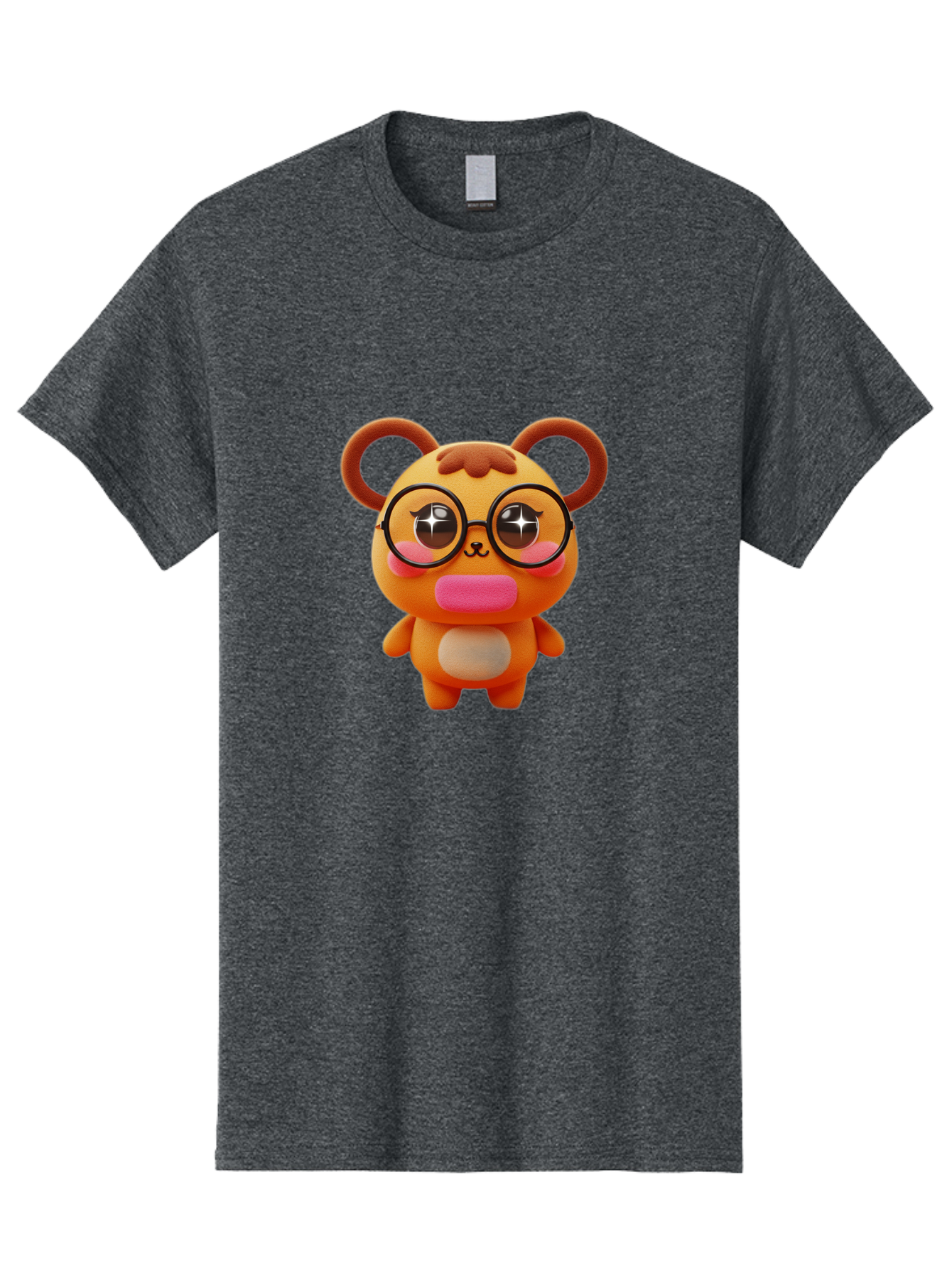Cartoon-Bear Men'S Graphic Tee, 100% Cotton, Comfortable Casual Summer Wear, Machine Washable, Vintage Camera, Old Camera, Antique Camera, Black Camera, Classic Photography, Photography Equipment, Nostalgic Device, Film Camera, Camera Art Bae949