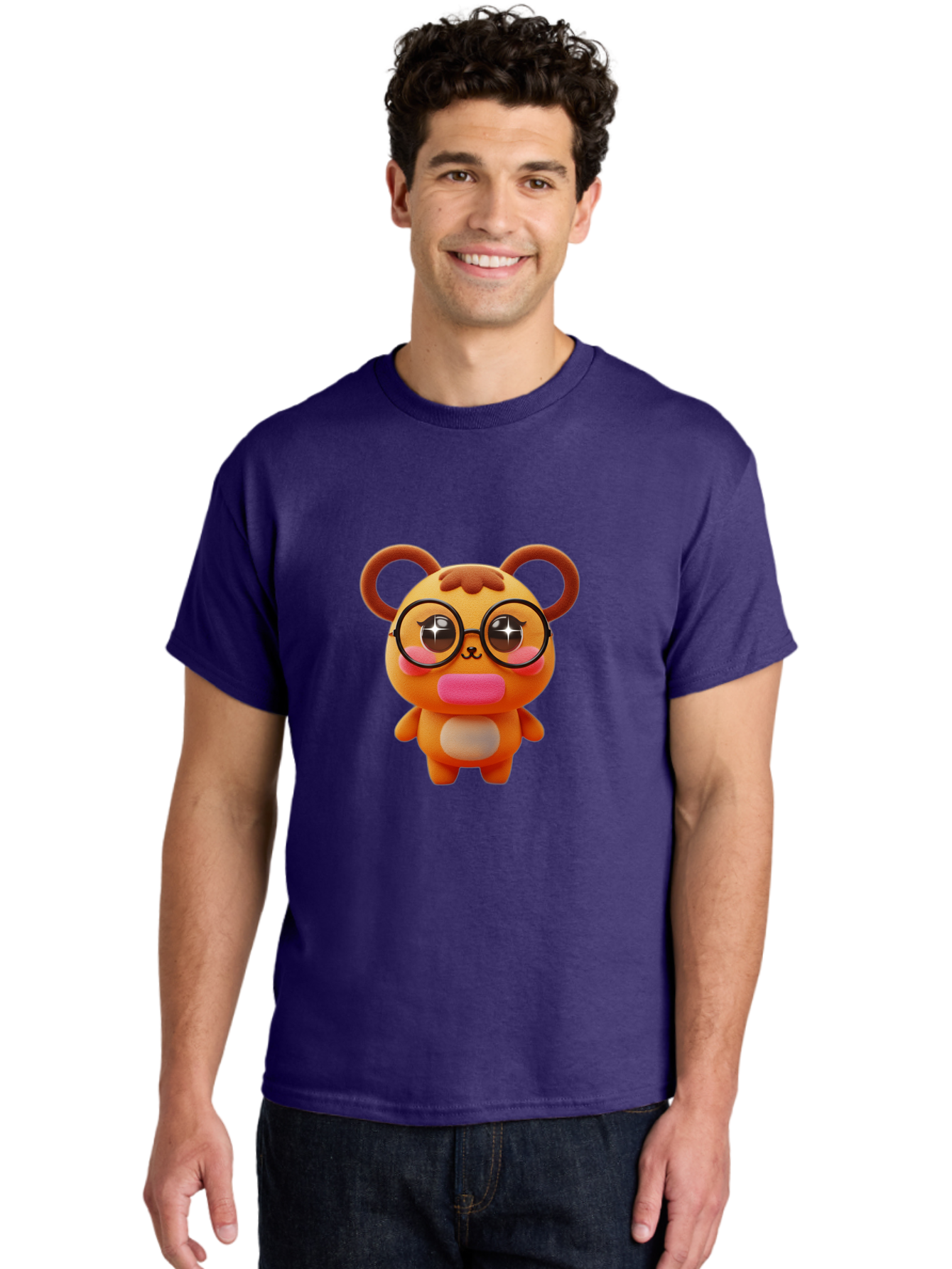 Cartoon-Bear Men'S Graphic Tee, 100% Cotton, Comfortable Casual Summer Wear, Machine Washable, Vintage Camera, Old Camera, Antique Camera, Black Camera, Classic Photography, Photography Equipment, Nostalgic Device, Film Camera, Camera Art Bae949