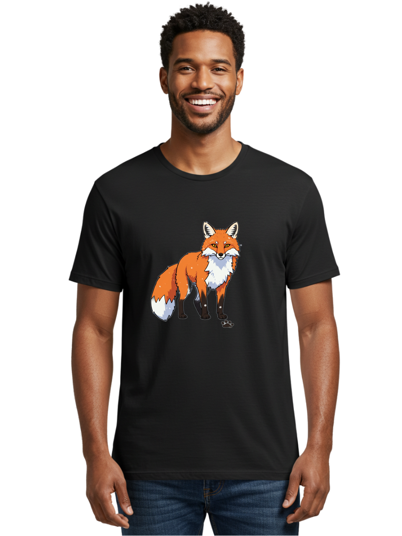 Cartoon-Fox-1 Men'S Graphic Tee, 100% Cotton, Comfortable Casual Summer Wear, Machine Washable, Vintage Camera, Old Camera, Antique Camera, Black Camera, Classic Photography, Photography Equipment, Nostalgic Device, Film Camera, Camera Art Bae950