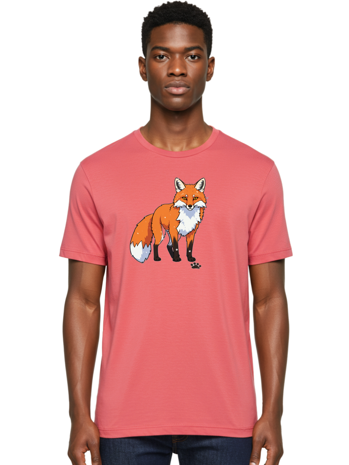 Cartoon-Fox-1 Men'S Graphic Tee, 100% Cotton, Comfortable Casual Summer Wear, Machine Washable, Vintage Camera, Old Camera, Antique Camera, Black Camera, Classic Photography, Photography Equipment, Nostalgic Device, Film Camera, Camera Art Bae950