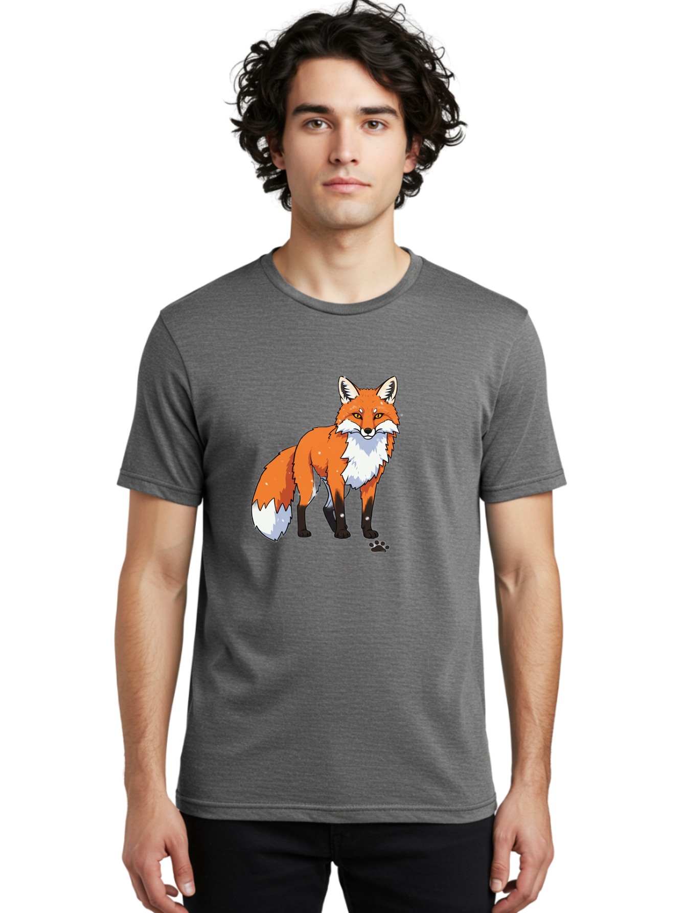 Cartoon-Fox-1 Men'S Graphic Tee, 100% Cotton, Comfortable Casual Summer Wear, Machine Washable, Vintage Camera, Old Camera, Antique Camera, Black Camera, Classic Photography, Photography Equipment, Nostalgic Device, Film Camera, Camera Art Bae950