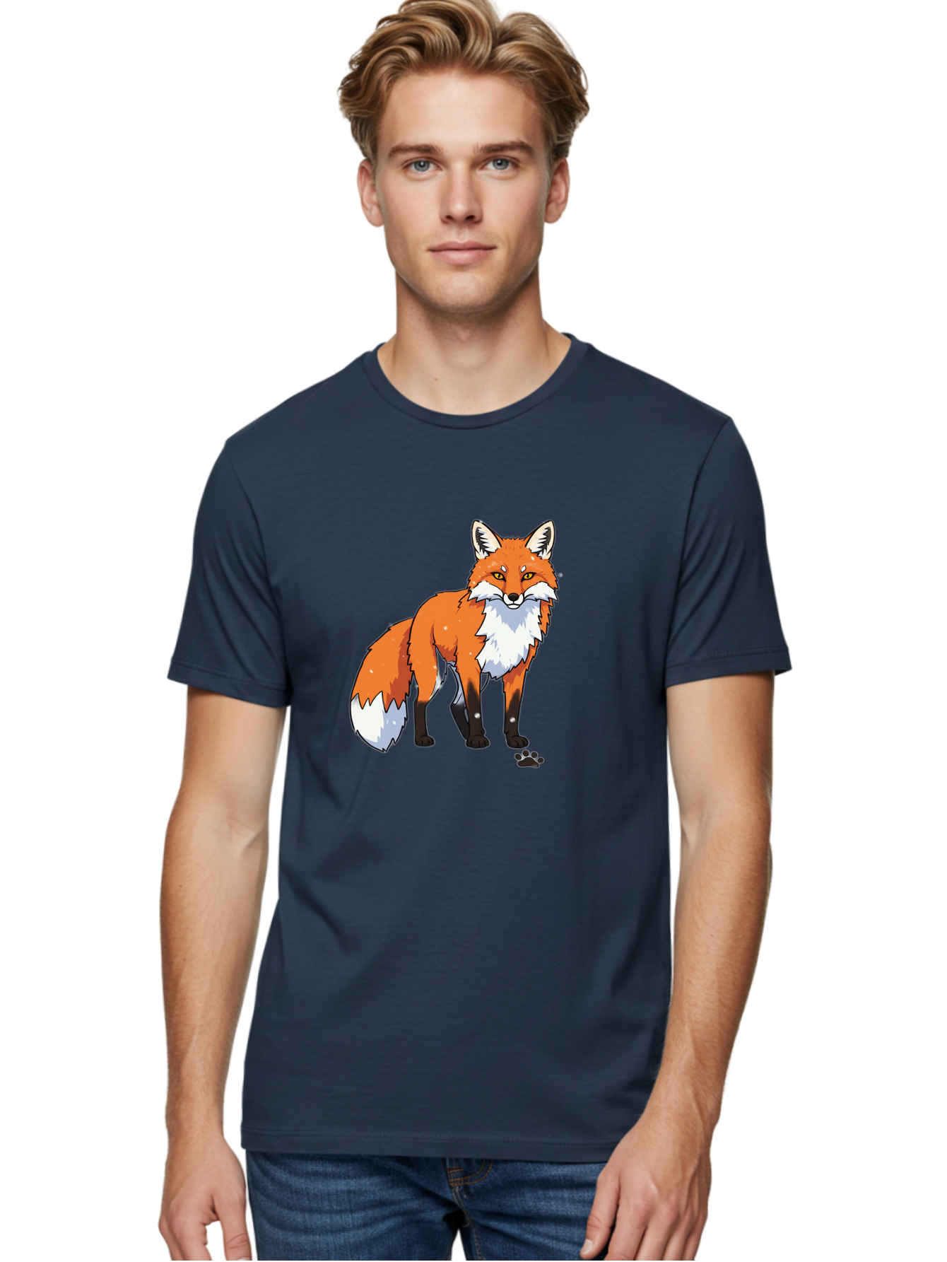 Cartoon-Fox-1 Men'S Graphic Tee, 100% Cotton, Comfortable Casual Summer Wear, Machine Washable, Vintage Camera, Old Camera, Antique Camera, Black Camera, Classic Photography, Photography Equipment, Nostalgic Device, Film Camera, Camera Art Bae950