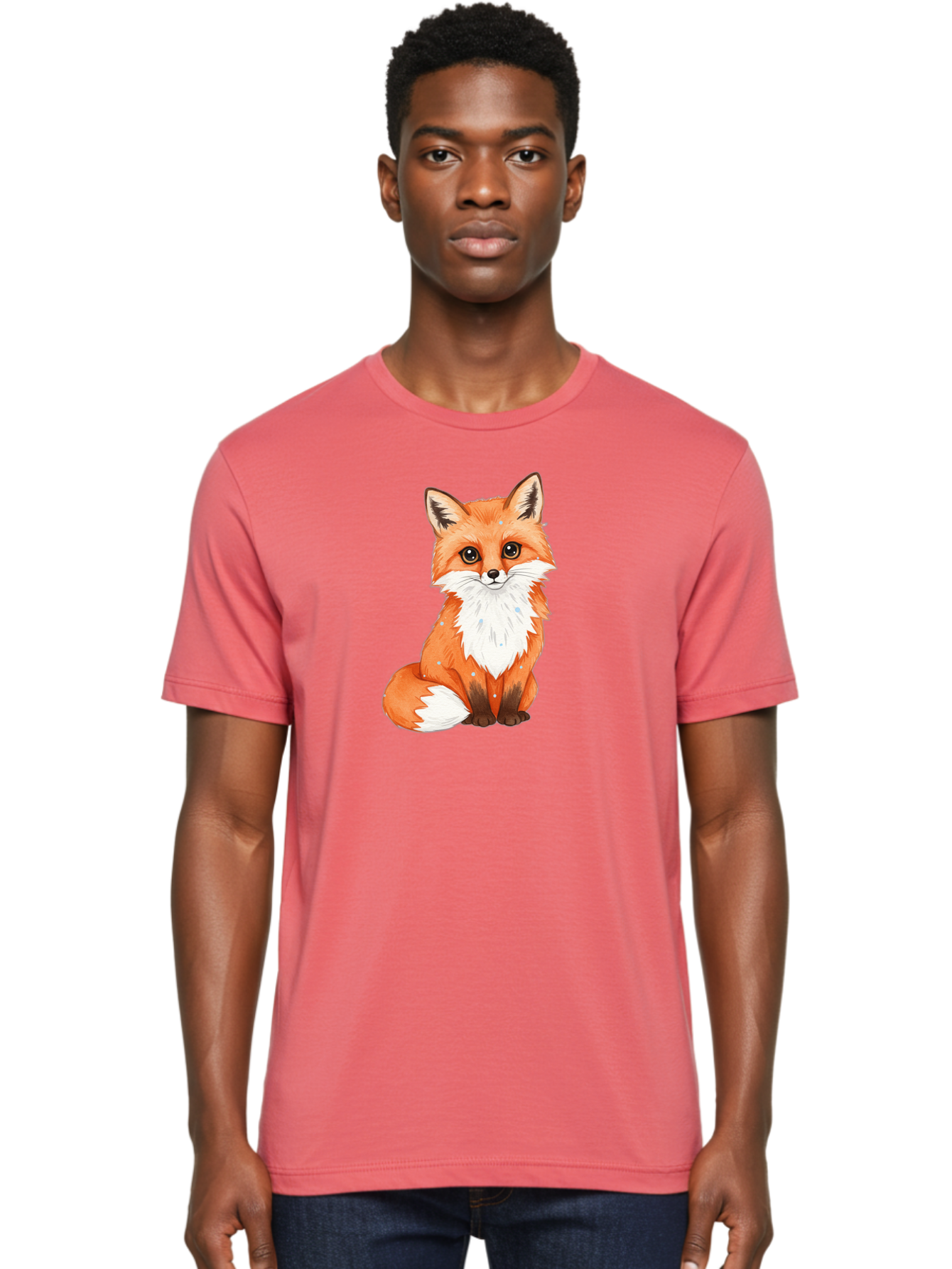 Cartoon-Fox-2 Men'S Graphic Tee, 100% Cotton, Comfortable Casual Summer Wear, Machine Washable, Vintage Camera, Old Camera, Antique Camera, Black Camera, Classic Photography, Photography Equipment, Nostalgic Device, Film Camera, Camera Art Bae951