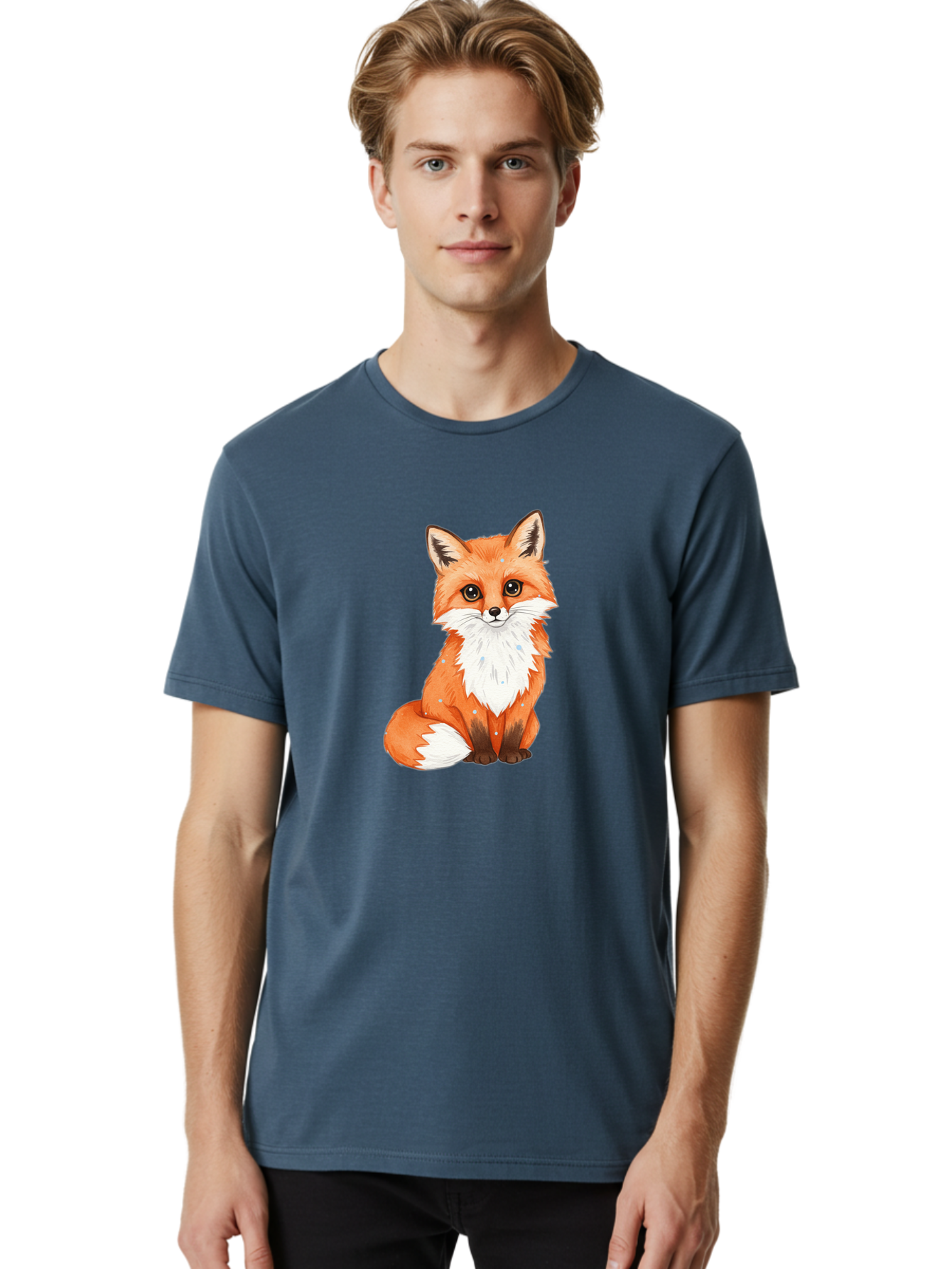 Cartoon-Fox-2 Men'S Graphic Tee, 100% Cotton, Comfortable Casual Summer Wear, Machine Washable, Vintage Camera, Old Camera, Antique Camera, Black Camera, Classic Photography, Photography Equipment, Nostalgic Device, Film Camera, Camera Art Bae951