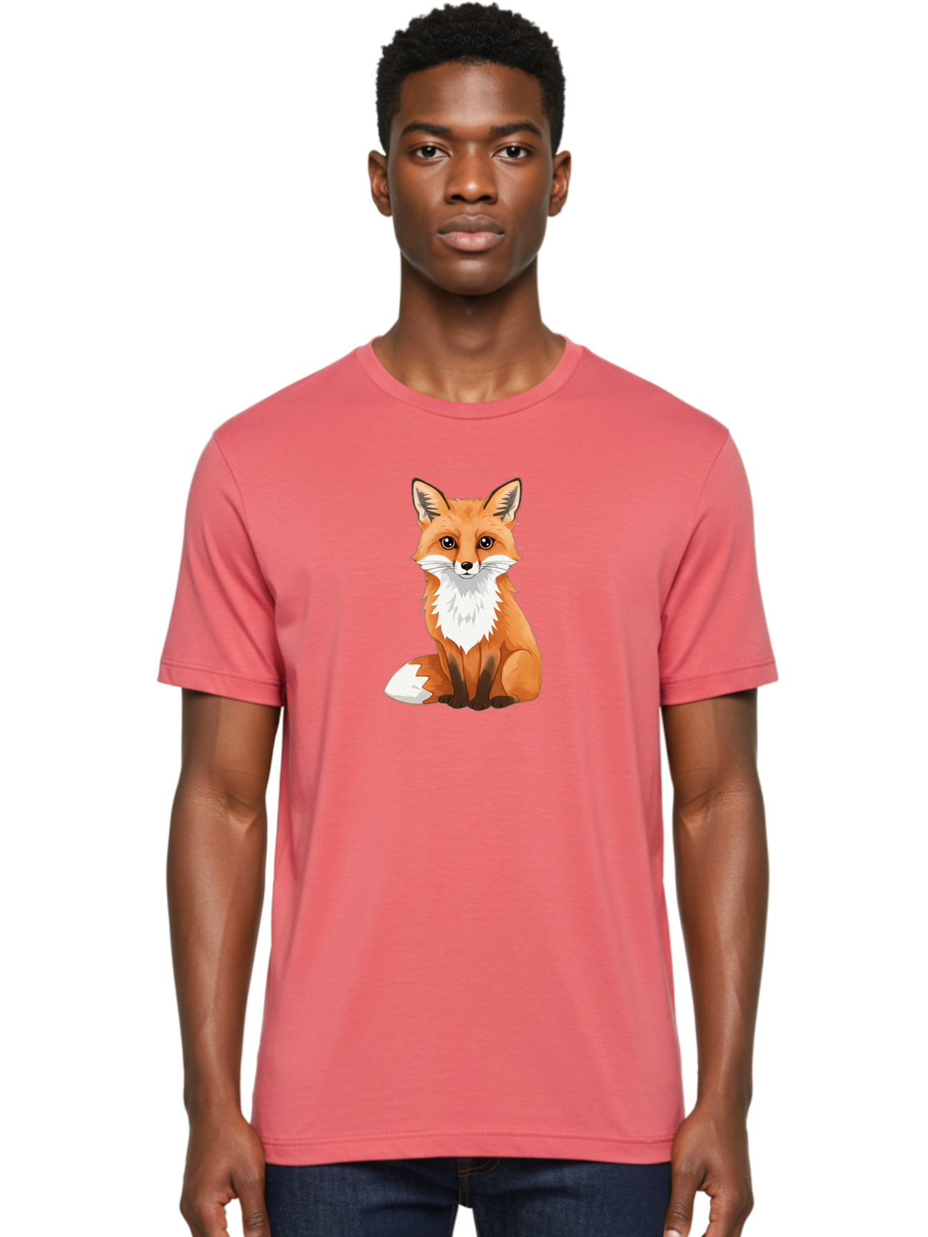Cartoon-Fox-3 Men'S Graphic Tee, 100% Cotton, Comfortable Casual Summer Wear, Machine Washable, Vintage Camera, Old Camera, Antique Camera, Black Camera, Classic Photography, Photography Equipment, Nostalgic Device, Film Camera, Camera Art Bae952