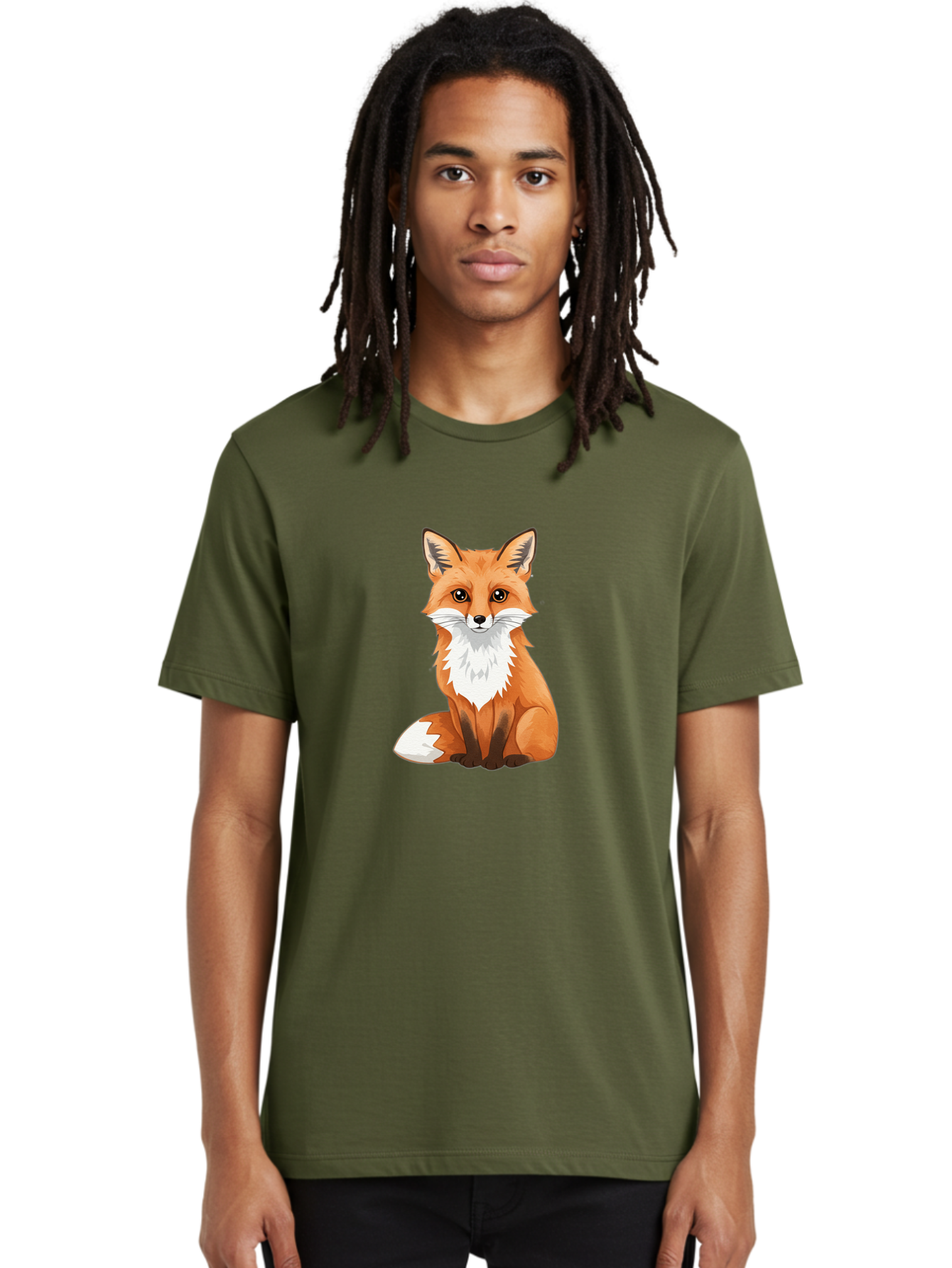 Cartoon-Fox-3 Men'S Graphic Tee, 100% Cotton, Comfortable Casual Summer Wear, Machine Washable, Vintage Camera, Old Camera, Antique Camera, Black Camera, Classic Photography, Photography Equipment, Nostalgic Device, Film Camera, Camera Art Bae952