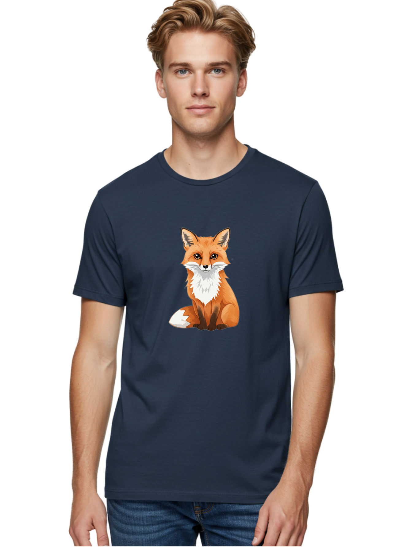 Cartoon-Fox-3 Men'S Graphic Tee, 100% Cotton, Comfortable Casual Summer Wear, Machine Washable, Vintage Camera, Old Camera, Antique Camera, Black Camera, Classic Photography, Photography Equipment, Nostalgic Device, Film Camera, Camera Art Bae952