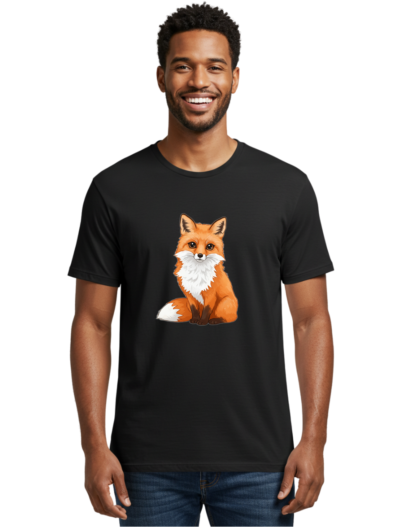Cartoon-Fox-4 Men'S Graphic Tee, 100% Cotton, Comfortable Casual Summer Wear, Machine Washable, Vintage Camera, Old Camera, Antique Camera, Black Camera, Classic Photography, Photography Equipment, Nostalgic Device, Film Camera, Camera Art Bae953