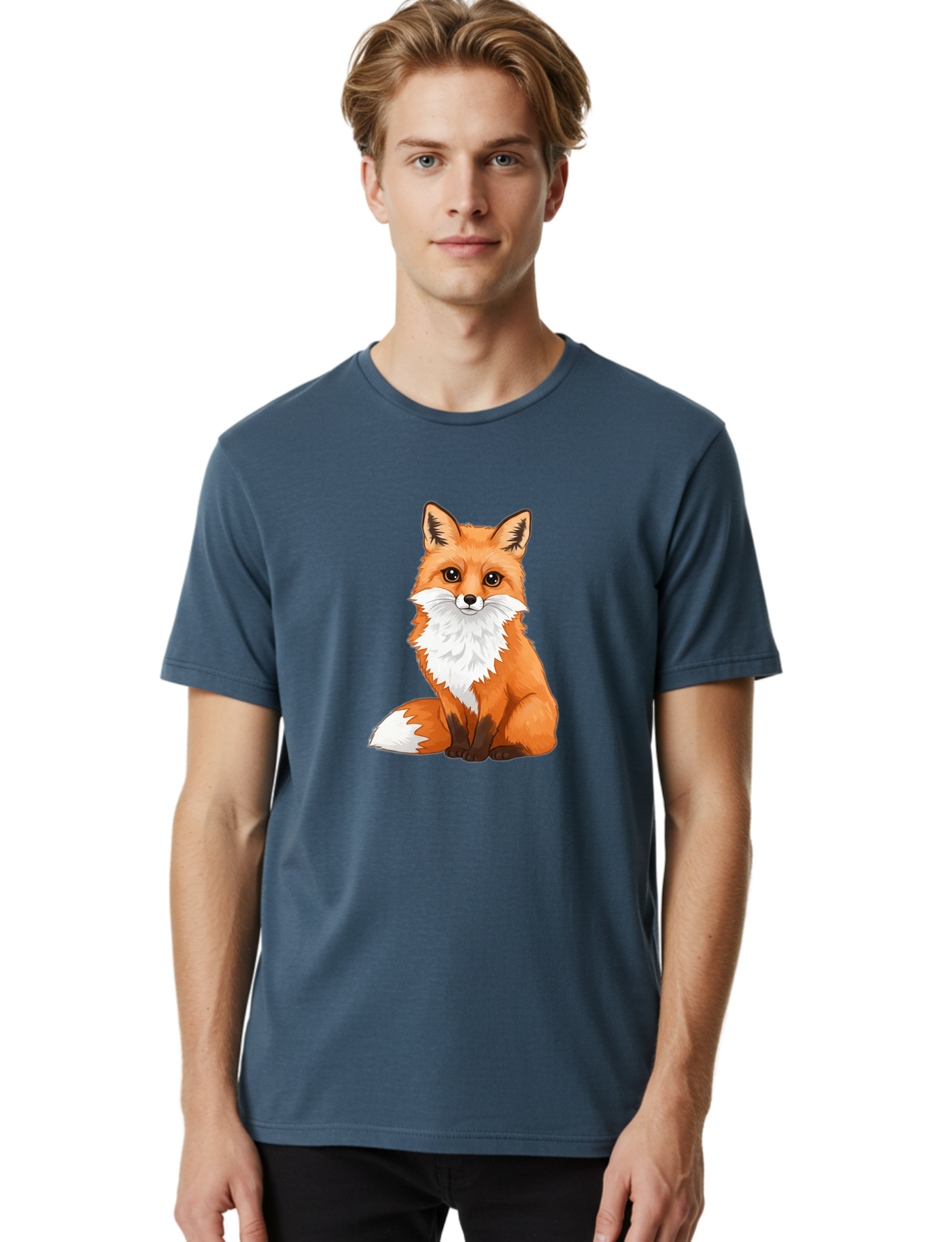 Cartoon-Fox-4 Men'S Graphic Tee, 100% Cotton, Comfortable Casual Summer Wear, Machine Washable, Vintage Camera, Old Camera, Antique Camera, Black Camera, Classic Photography, Photography Equipment, Nostalgic Device, Film Camera, Camera Art Bae953