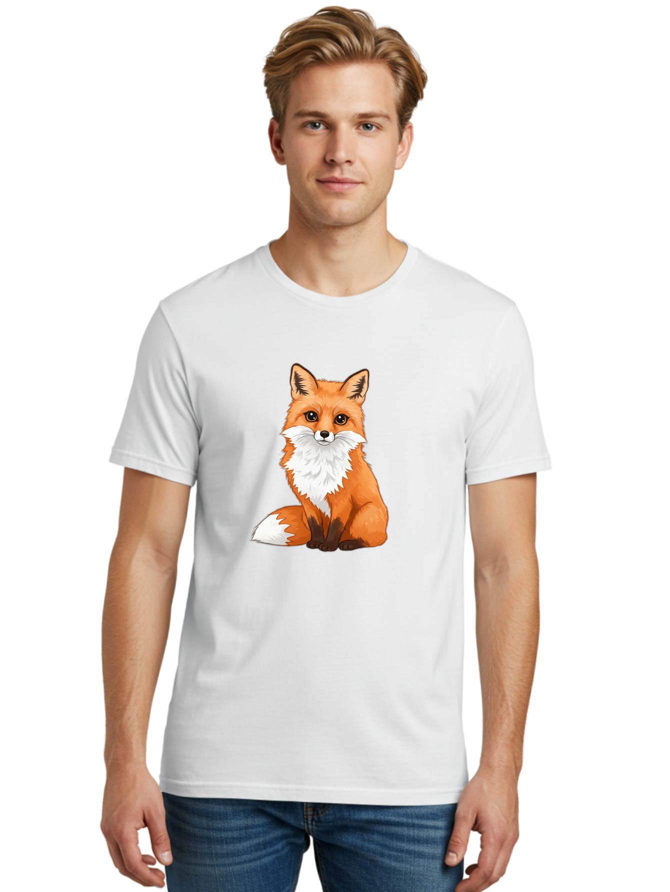 Cartoon-Fox-4 Men'S Graphic Tee, 100% Cotton, Comfortable Casual Summer Wear, Machine Washable, Vintage Camera, Old Camera, Antique Camera, Black Camera, Classic Photography, Photography Equipment, Nostalgic Device, Film Camera, Camera Art Bae953