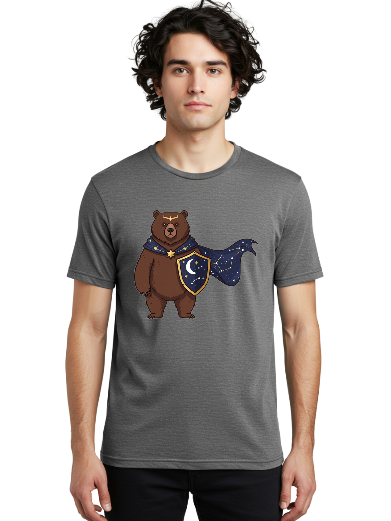 Celestial-Bear Men'S Graphic Tee, 100% Cotton, Comfortable Casual Summer Wear, Machine Washable, Vintage Camera, Old Camera, Antique Camera, Black Camera, Classic Photography, Photography Equipment, Nostalgic Device, Film Camera, Camera Art Bae955