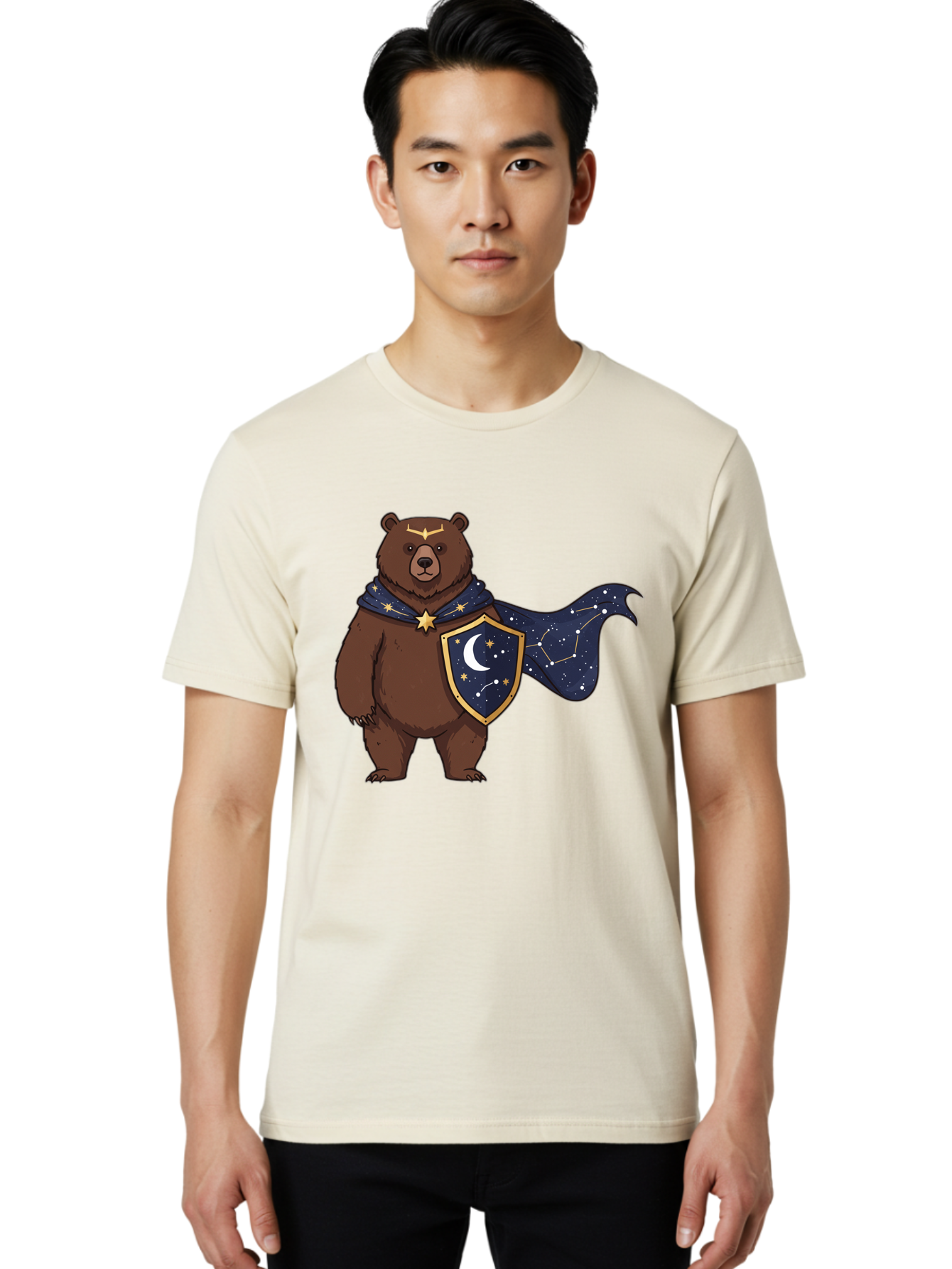 Celestial-Bear Men'S Graphic Tee, 100% Cotton, Comfortable Casual Summer Wear, Machine Washable, Vintage Camera, Old Camera, Antique Camera, Black Camera, Classic Photography, Photography Equipment, Nostalgic Device, Film Camera, Camera Art Bae955