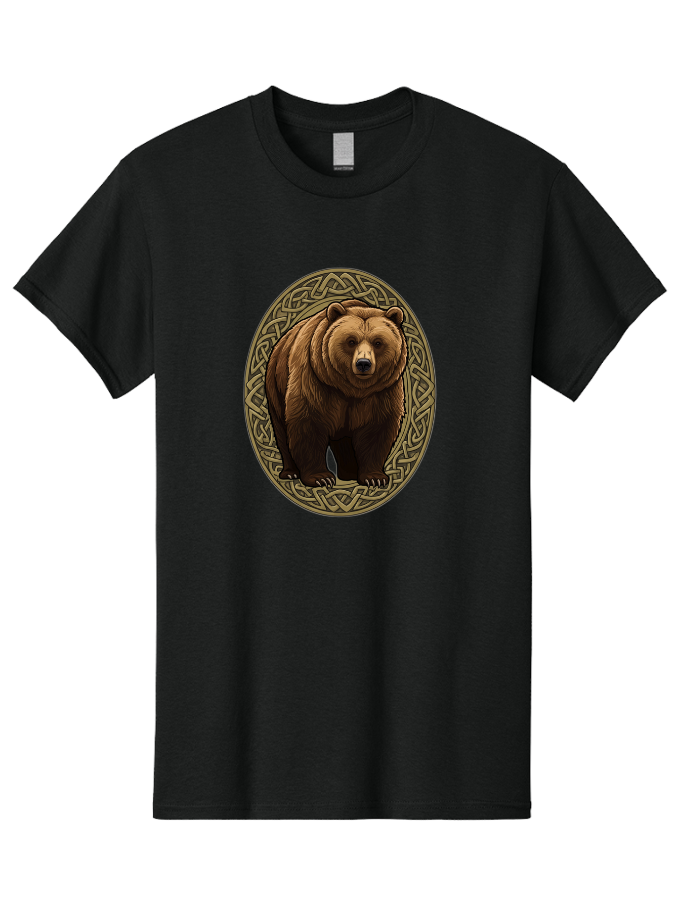 Celtic-Bear-Emblem Men'S Graphic Tee, 100% Cotton, Comfortable Casual Summer Wear, Machine Washable, Vintage Camera, Old Camera, Antique Camera, Black Camera, Classic Photography, Photography Equipment, Nostalgic Device, Film Camera, Bae956