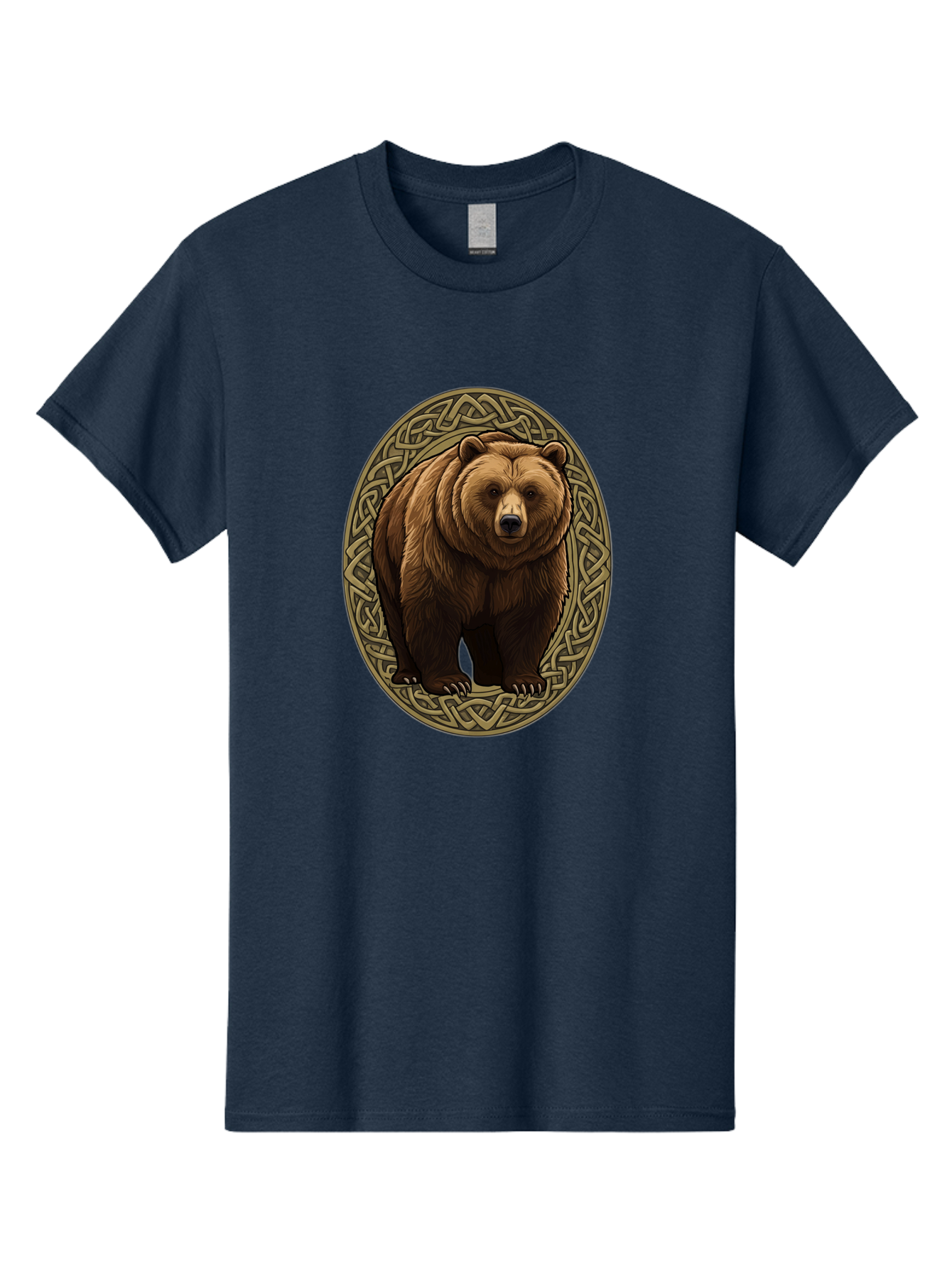 Celtic-Bear-Emblem Men'S Graphic Tee, 100% Cotton, Comfortable Casual Summer Wear, Machine Washable, Vintage Camera, Old Camera, Antique Camera, Black Camera, Classic Photography, Photography Equipment, Nostalgic Device, Film Camera, Bae956