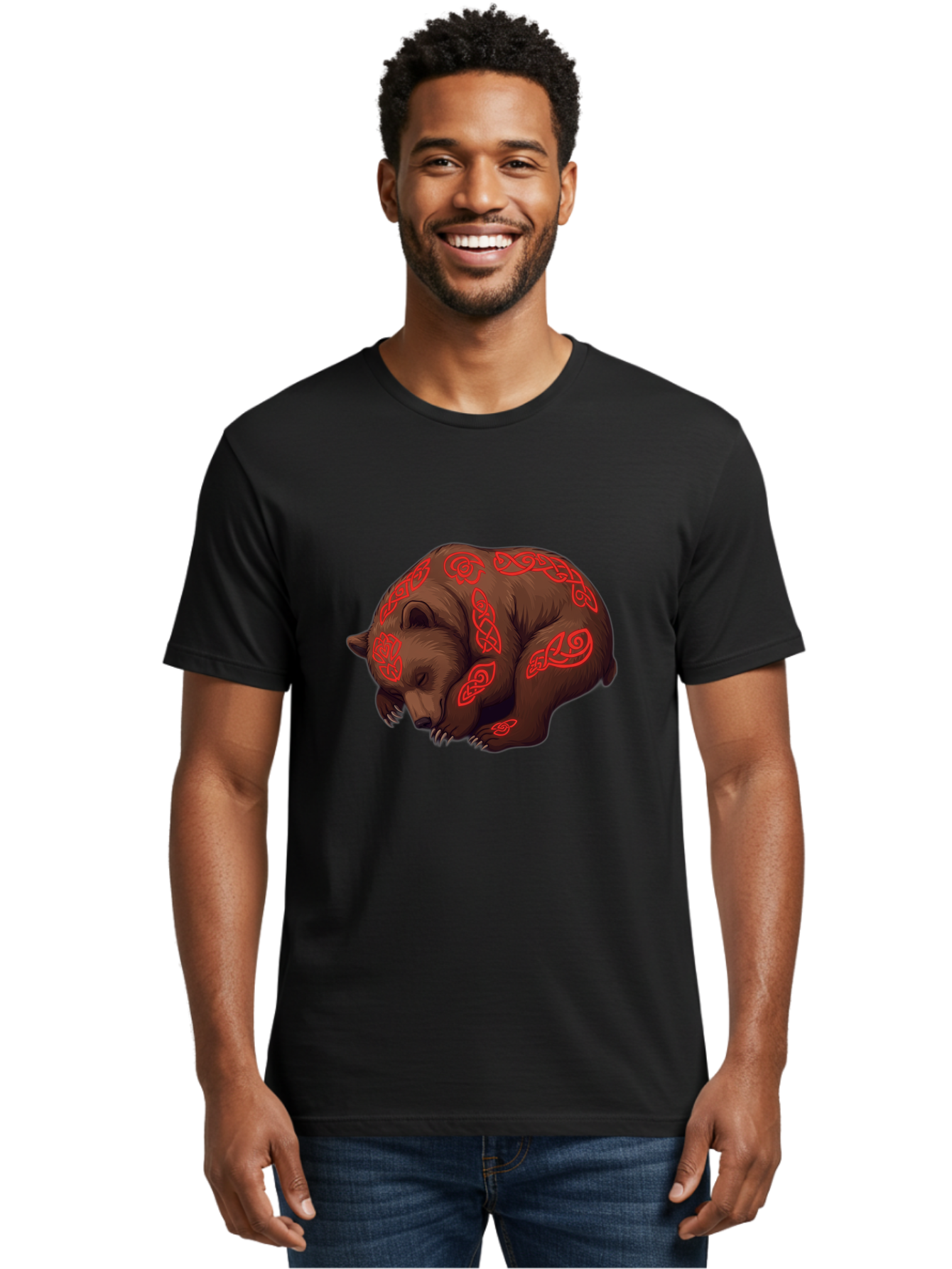 Celtic-Bear Men'S Graphic Tee, 100% Cotton, Comfortable Casual Summer Wear, Machine Washable, Vintage Camera, Old Camera, Antique Camera, Black Camera, Classic Photography, Photography Equipment, Nostalgic Device, Film Camera, Camera Art Bae957