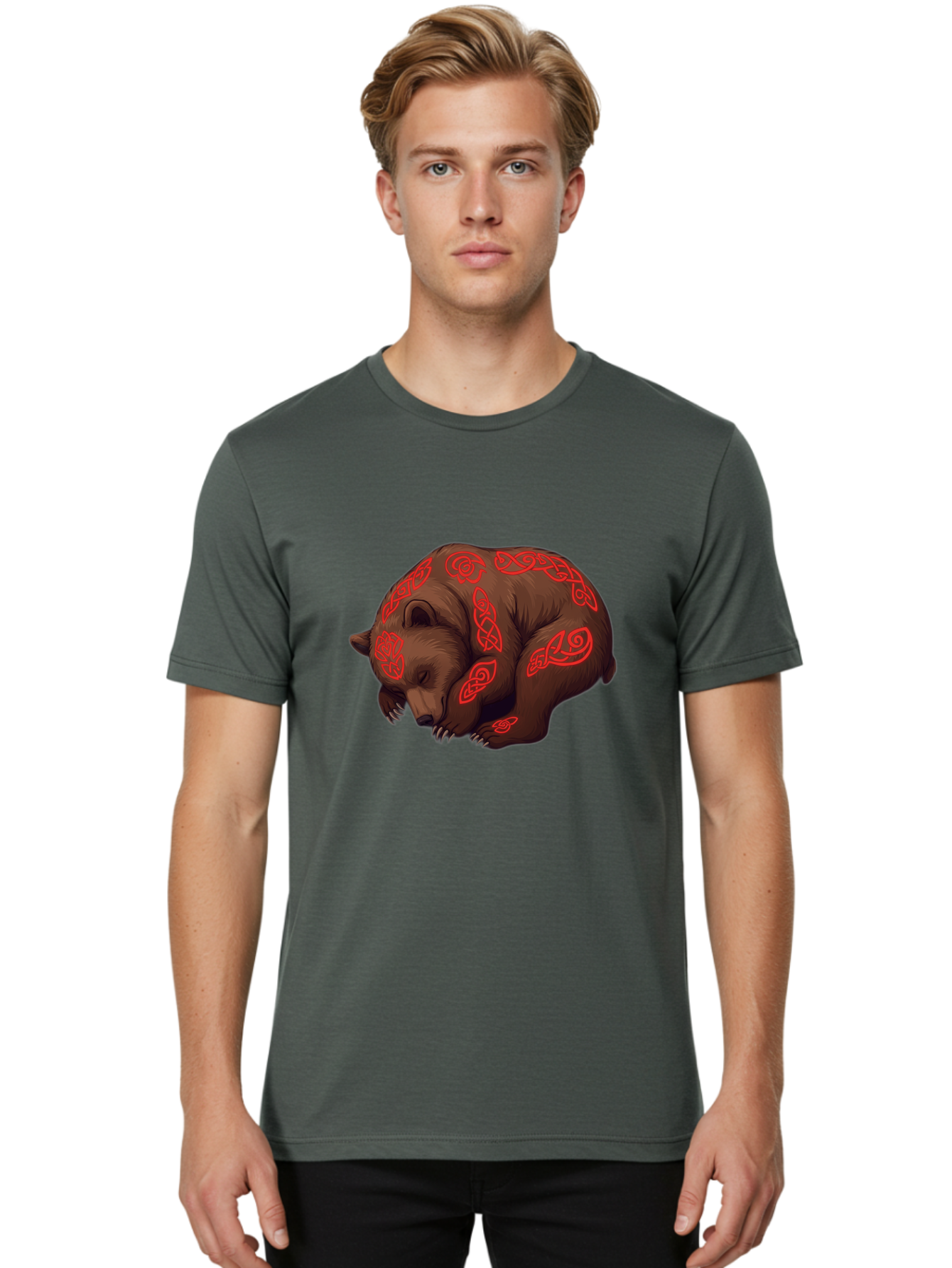 Celtic-Bear Men'S Graphic Tee, 100% Cotton, Comfortable Casual Summer Wear, Machine Washable, Vintage Camera, Old Camera, Antique Camera, Black Camera, Classic Photography, Photography Equipment, Nostalgic Device, Film Camera, Camera Art Bae957