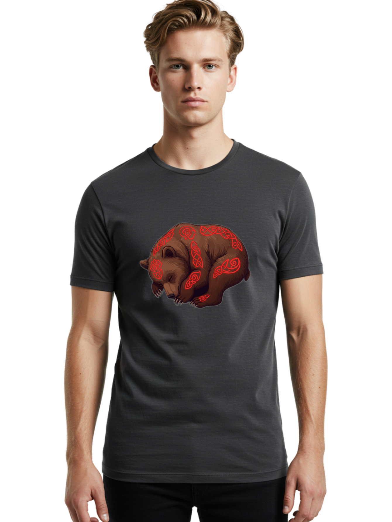 Celtic-Bear Men'S Graphic Tee, 100% Cotton, Comfortable Casual Summer Wear, Machine Washable, Vintage Camera, Old Camera, Antique Camera, Black Camera, Classic Photography, Photography Equipment, Nostalgic Device, Film Camera, Camera Art Bae957