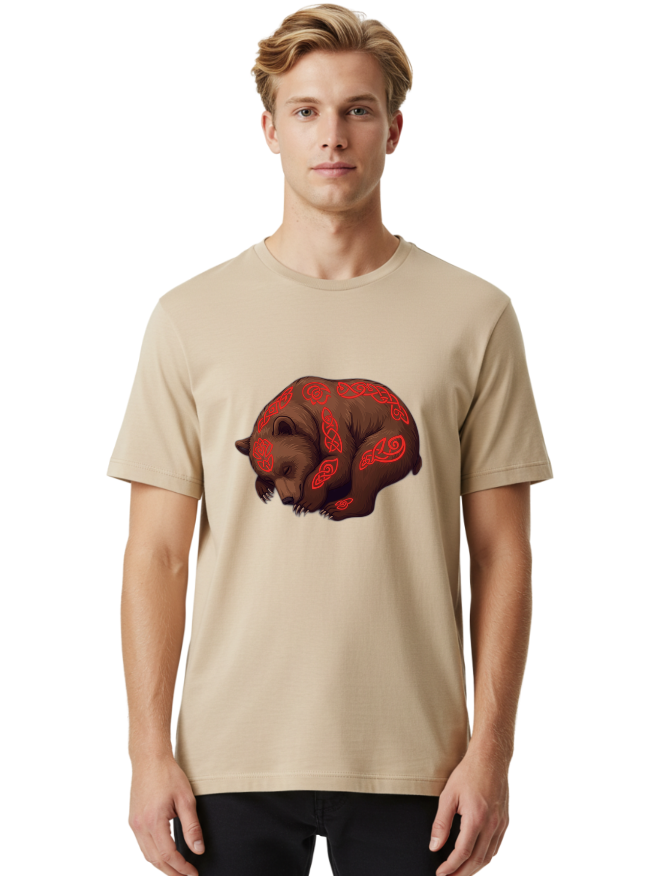 Celtic-Bear Men'S Graphic Tee, 100% Cotton, Comfortable Casual Summer Wear, Machine Washable, Vintage Camera, Old Camera, Antique Camera, Black Camera, Classic Photography, Photography Equipment, Nostalgic Device, Film Camera, Camera Art Bae957