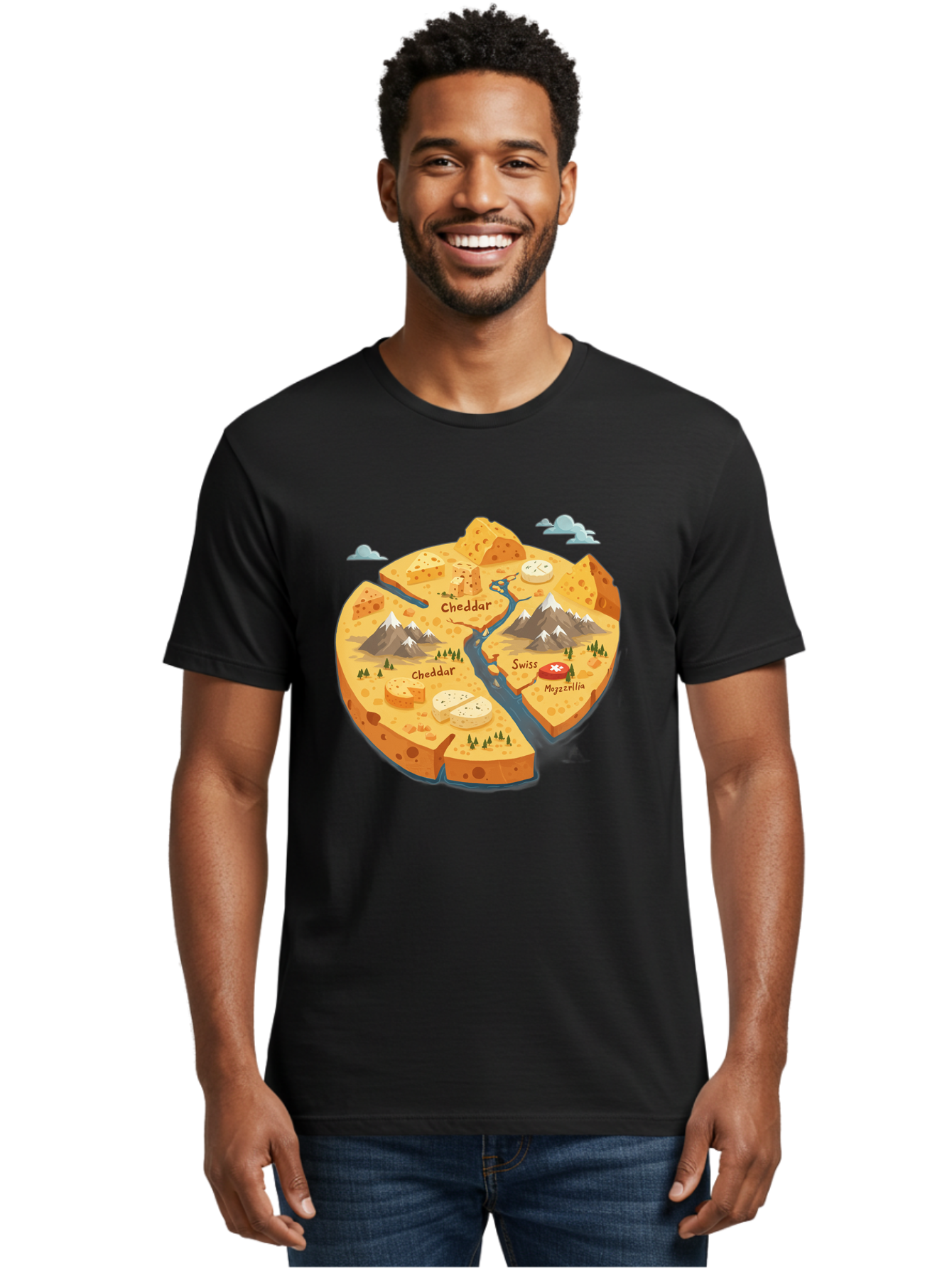 Cheese-Map Men'S Graphic Tee, 100% Cotton, Comfortable Casual Summer Wear, Machine Washable, Vintage Camera, Old Camera, Antique Camera, Black Camera, Classic Photography, Photography Equipment, Nostalgic Device, Film Camera, Camera Art Bae959