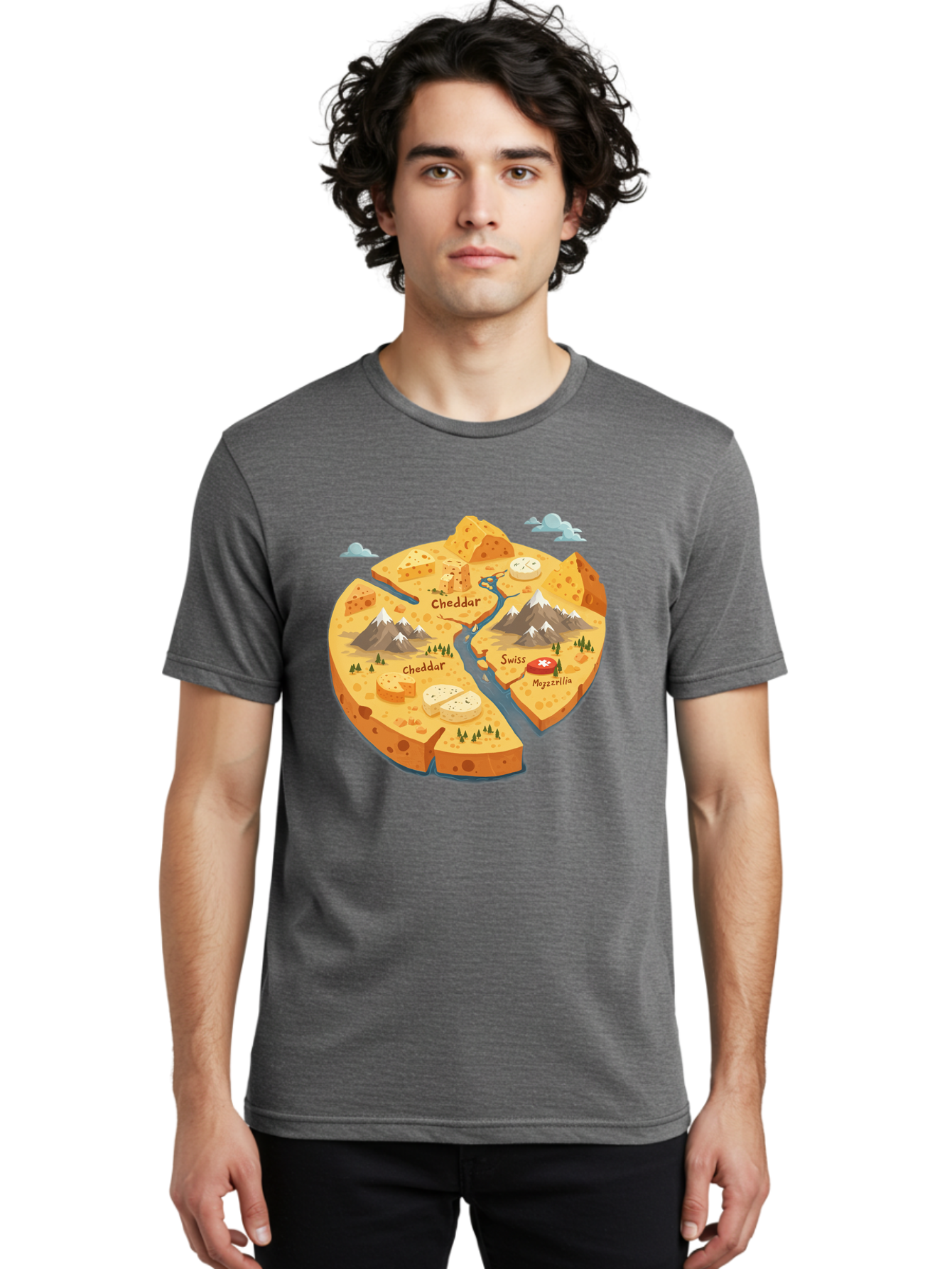 Cheese-Map Men'S Graphic Tee, 100% Cotton, Comfortable Casual Summer Wear, Machine Washable, Vintage Camera, Old Camera, Antique Camera, Black Camera, Classic Photography, Photography Equipment, Nostalgic Device, Film Camera, Camera Art Bae959