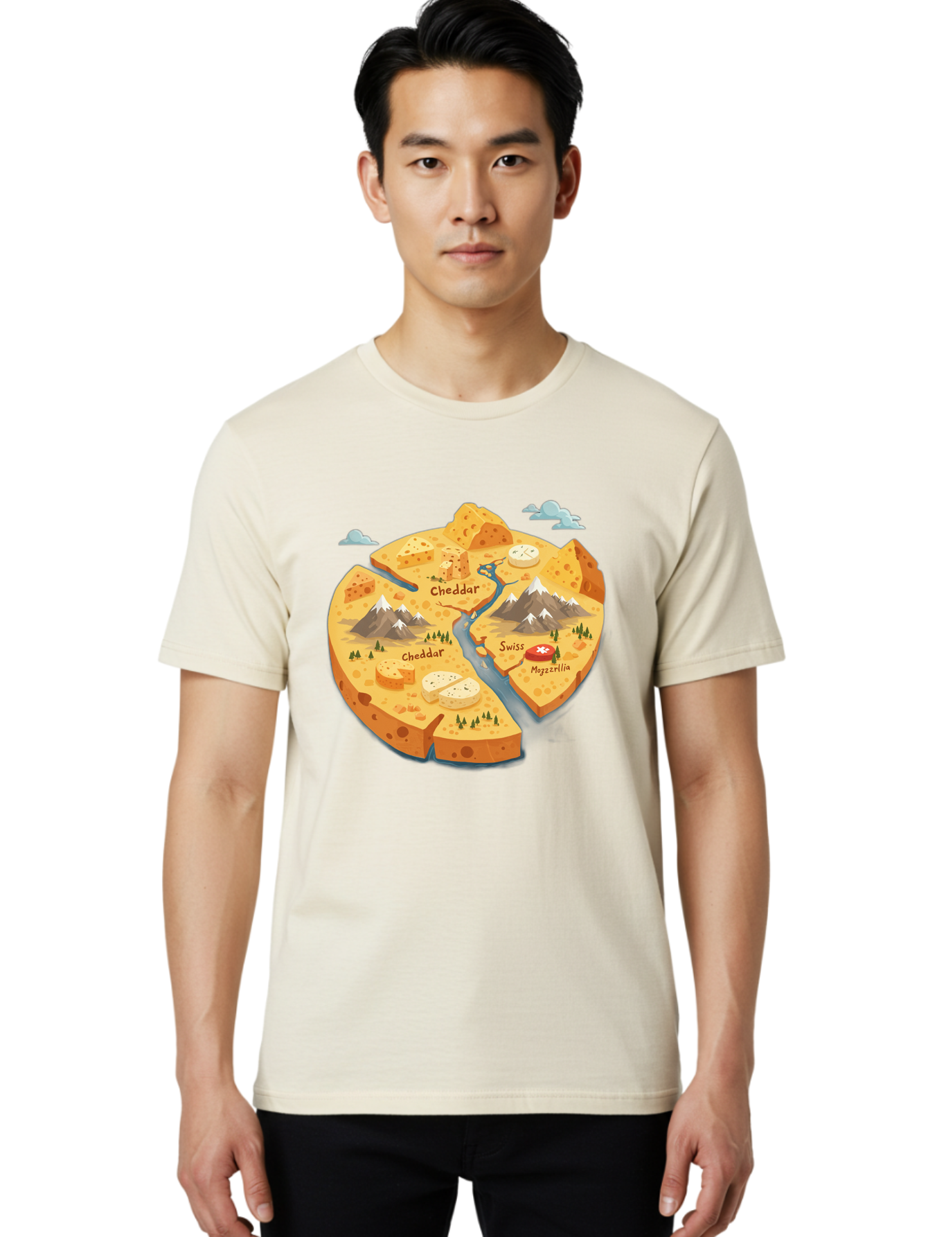 Cheese-Map Men'S Graphic Tee, 100% Cotton, Comfortable Casual Summer Wear, Machine Washable, Vintage Camera, Old Camera, Antique Camera, Black Camera, Classic Photography, Photography Equipment, Nostalgic Device, Film Camera, Camera Art Bae959