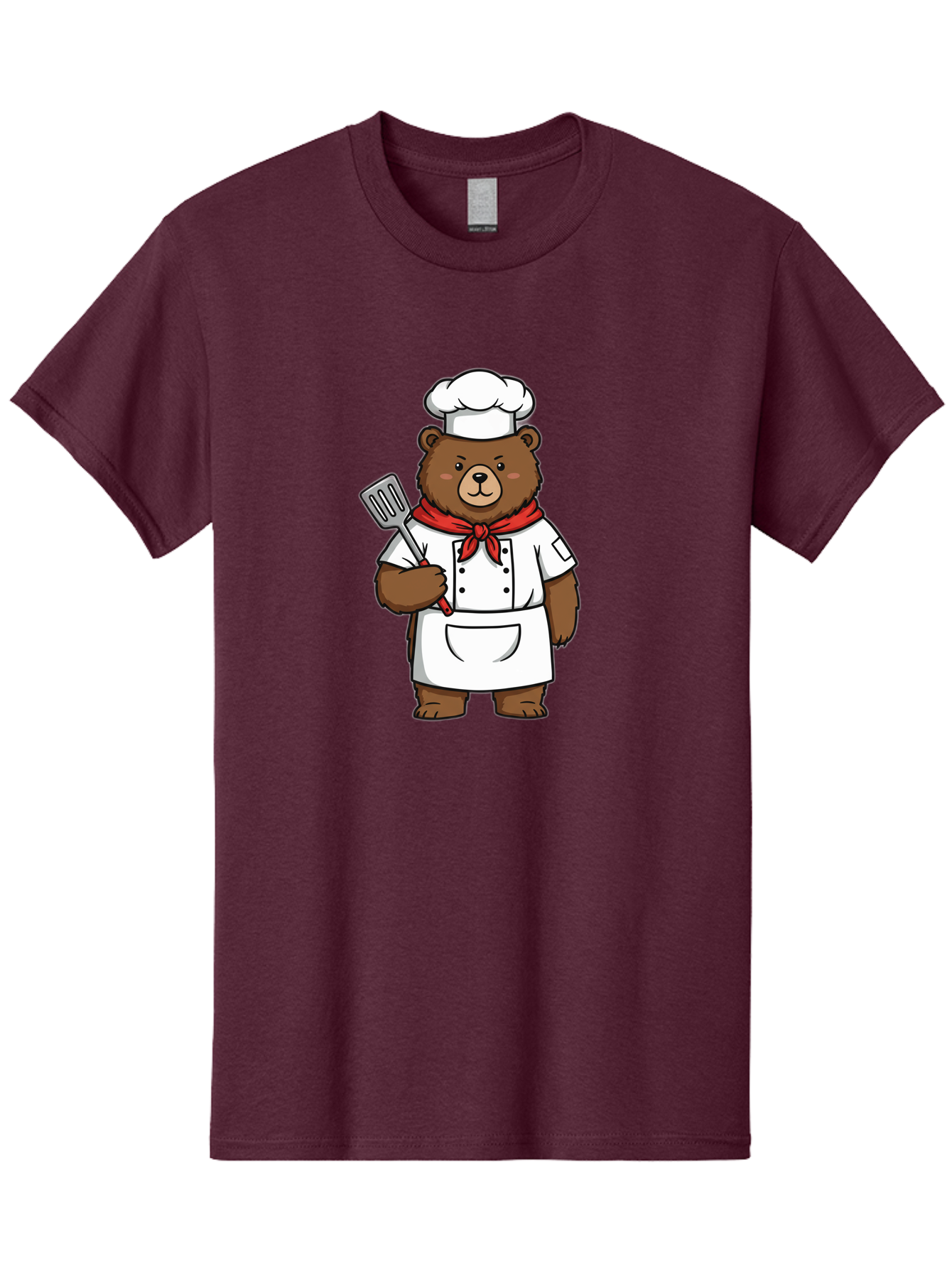 Chef-Bear-1 Men'S Graphic Tee, 100% Cotton, Comfortable Casual Summer Wear, Machine Washable, Vintage Camera, Old Camera, Antique Camera, Black Camera, Classic Photography, Photography Equipment, Nostalgic Device, Film Camera, Camera Art Bae960