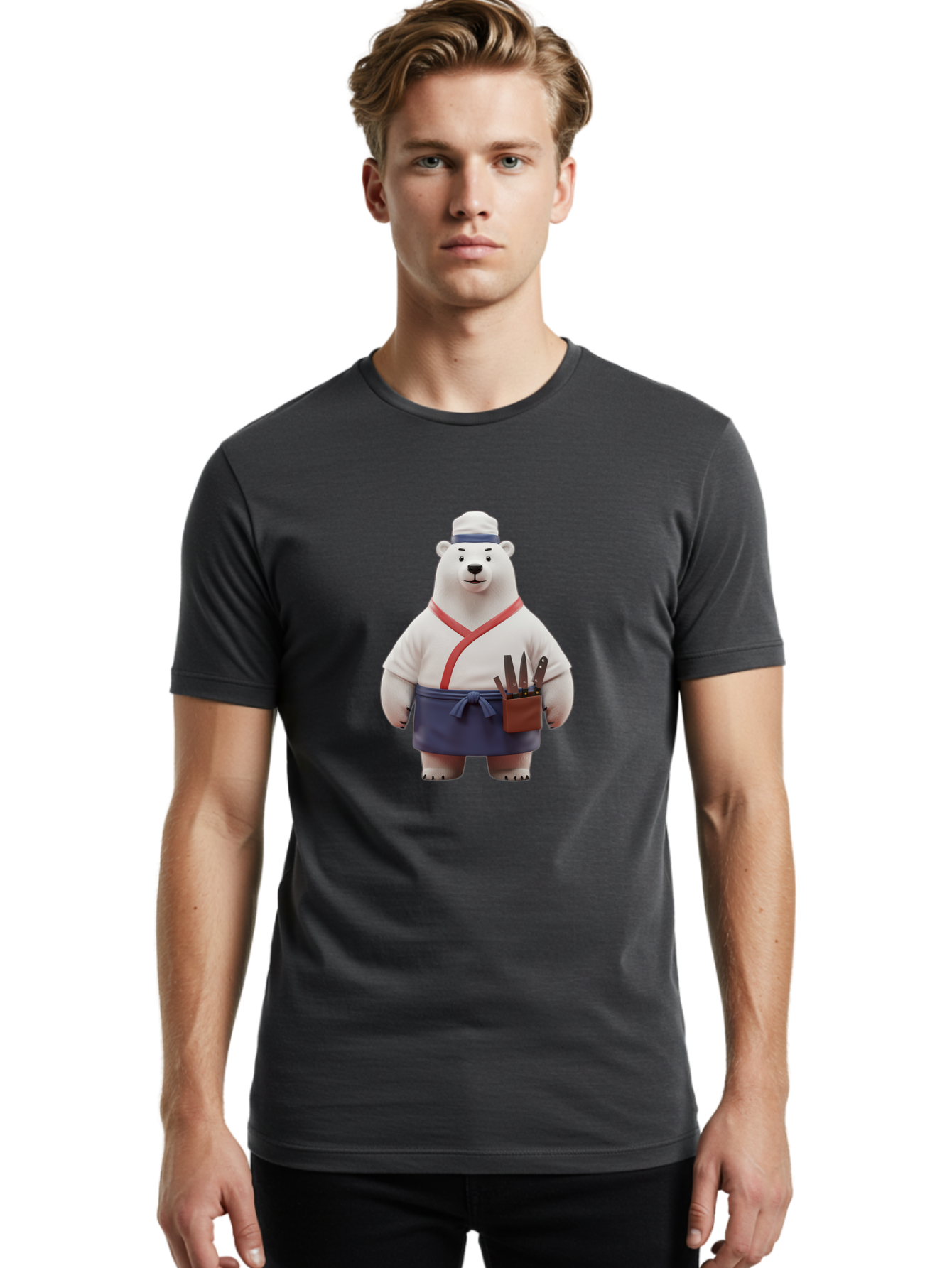 Chef-Bear Men'S Graphic Tee, 100% Cotton, Comfortable Casual Summer Wear, Machine Washable, Vintage Camera, Old Camera, Antique Camera, Black Camera, Classic Photography, Photography Equipment, Nostalgic Device, Film Camera, Camera Art Bae961