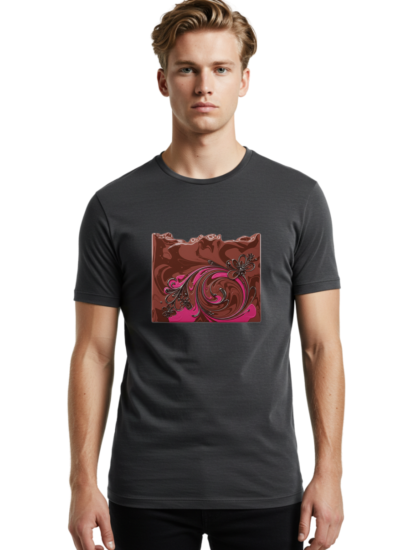 Chocolate-Bar Men'S Graphic Tee, 100% Cotton, Comfortable Casual Summer Wear, Machine Washable, Vintage Camera, Old Camera, Antique Camera, Black Camera, Classic Photography, Photography Equipment, Nostalgic Device, Film Camera, Camera Art Bae963