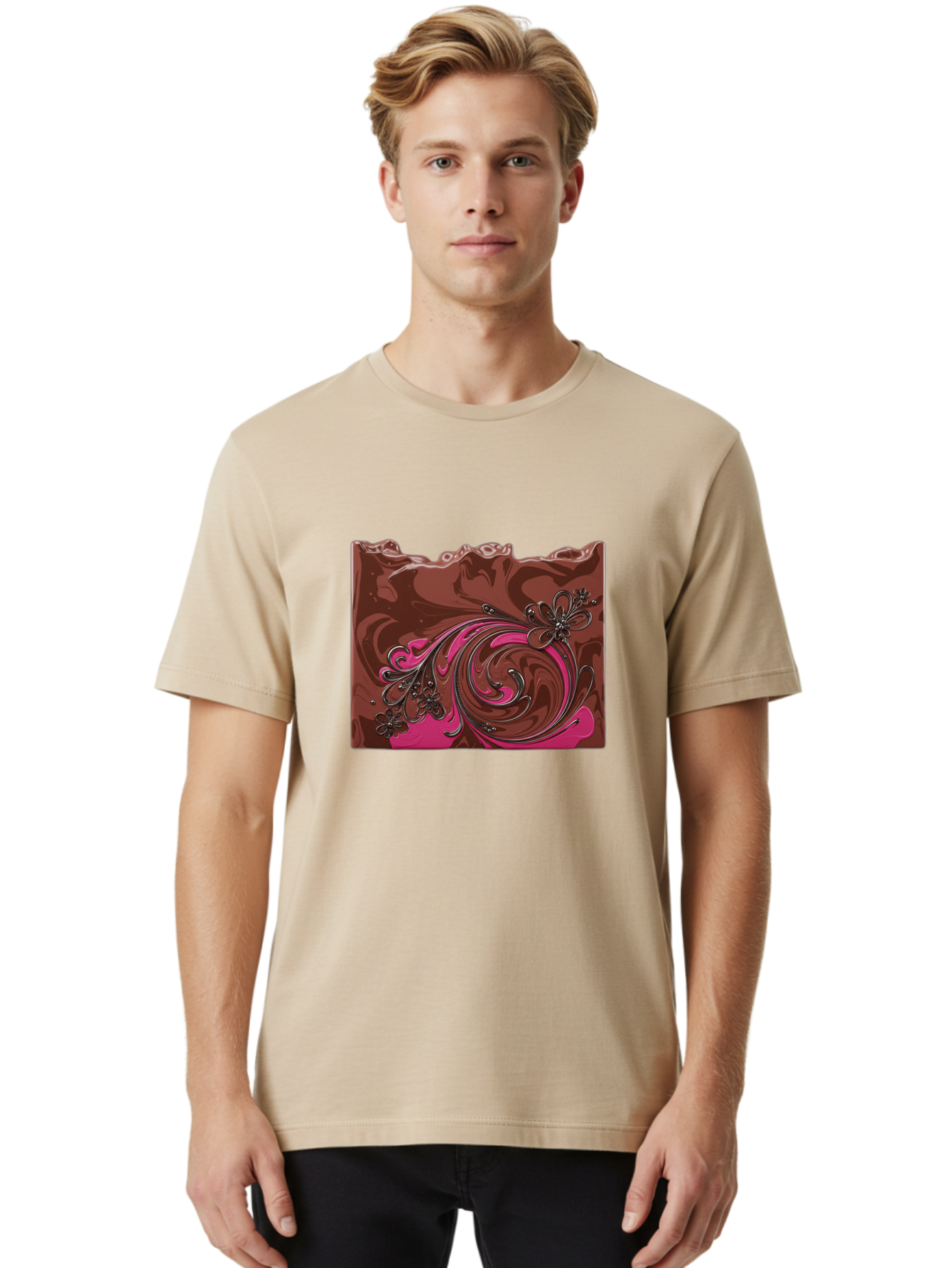 Chocolate-Bar Men'S Graphic Tee, 100% Cotton, Comfortable Casual Summer Wear, Machine Washable, Vintage Camera, Old Camera, Antique Camera, Black Camera, Classic Photography, Photography Equipment, Nostalgic Device, Film Camera, Camera Art Bae963