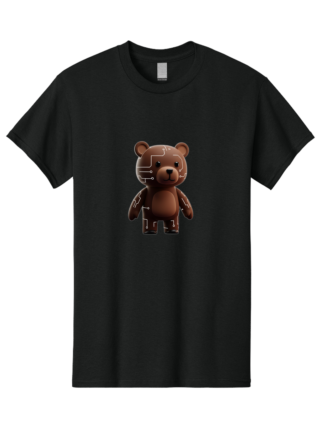 Circuit-Bear-1 Men'S Graphic Tee, 100% Cotton, Comfortable Casual Summer Wear, Machine Washable, Vintage Camera, Old Camera, Antique Camera, Black Camera, Classic Photography, Photography Equipment, Nostalgic Device, Film Camera, Camera Art Bae965