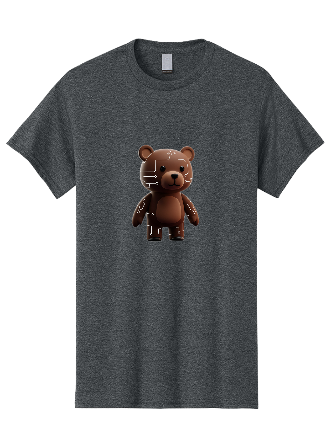 Circuit-Bear-1 Men'S Graphic Tee, 100% Cotton, Comfortable Casual Summer Wear, Machine Washable, Vintage Camera, Old Camera, Antique Camera, Black Camera, Classic Photography, Photography Equipment, Nostalgic Device, Film Camera, Camera Art Bae965