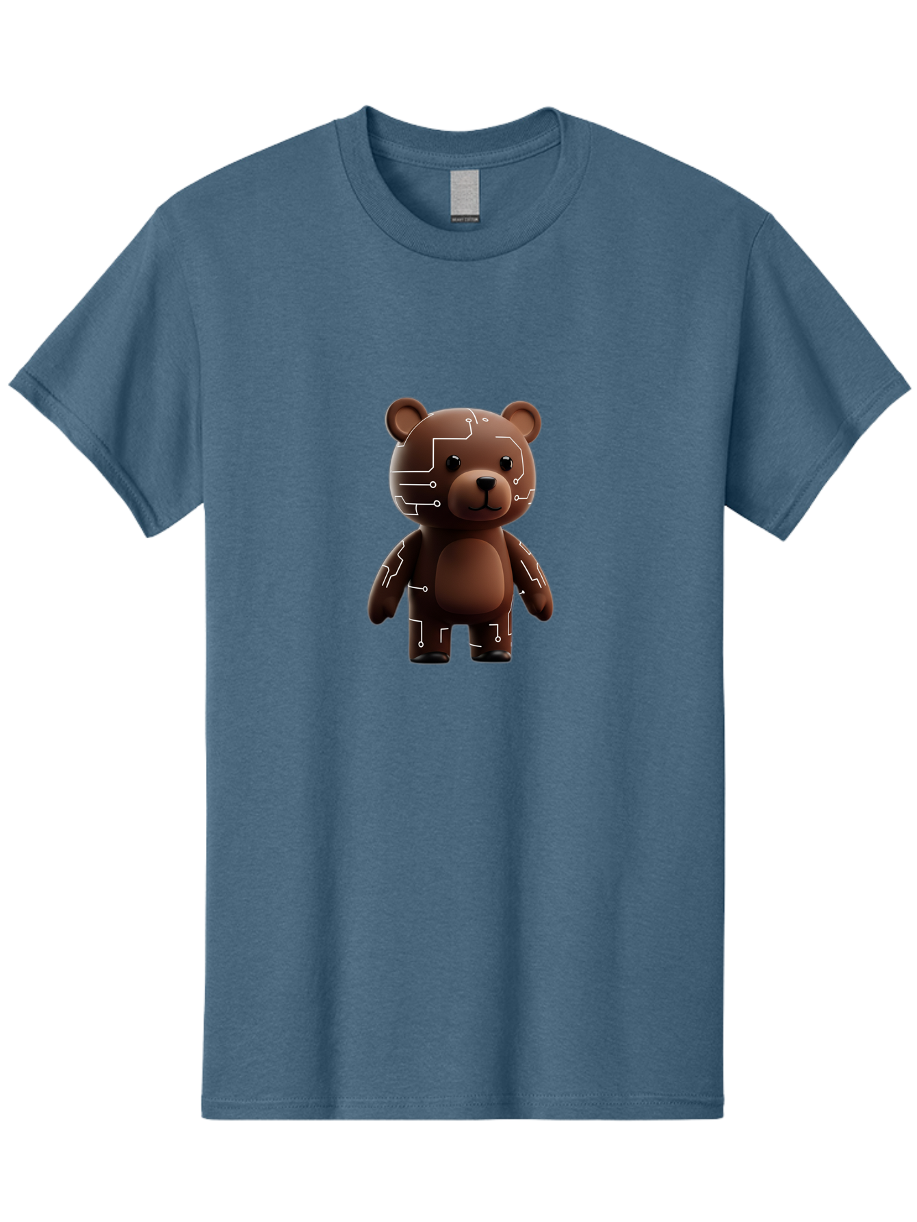 Circuit-Bear-1 Men'S Graphic Tee, 100% Cotton, Comfortable Casual Summer Wear, Machine Washable, Vintage Camera, Old Camera, Antique Camera, Black Camera, Classic Photography, Photography Equipment, Nostalgic Device, Film Camera, Camera Art Bae965