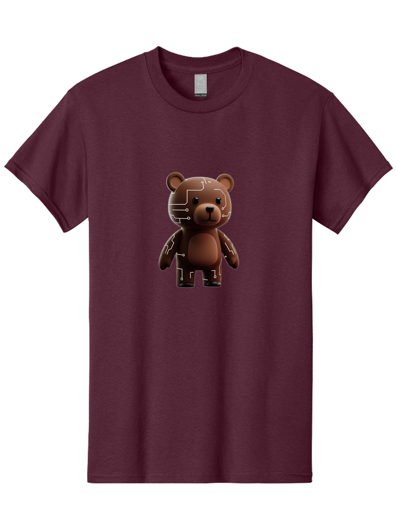 Circuit-Bear-1 Men'S Graphic Tee, 100% Cotton, Comfortable Casual Summer Wear, Machine Washable, Vintage Camera, Old Camera, Antique Camera, Black Camera, Classic Photography, Photography Equipment, Nostalgic Device, Film Camera, Camera Art Bae965