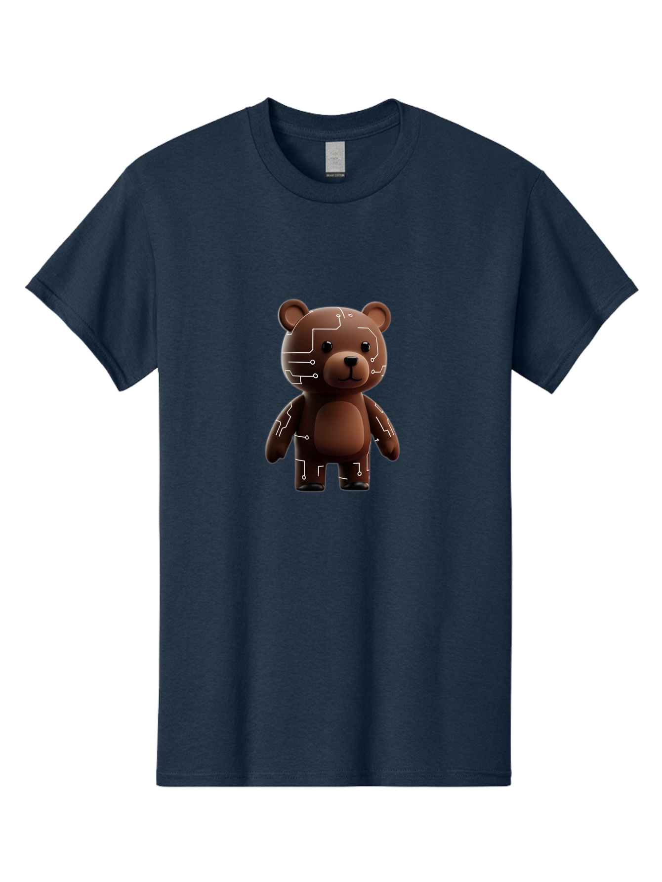Circuit-Bear-1 Men'S Graphic Tee, 100% Cotton, Comfortable Casual Summer Wear, Machine Washable, Vintage Camera, Old Camera, Antique Camera, Black Camera, Classic Photography, Photography Equipment, Nostalgic Device, Film Camera, Camera Art Bae965