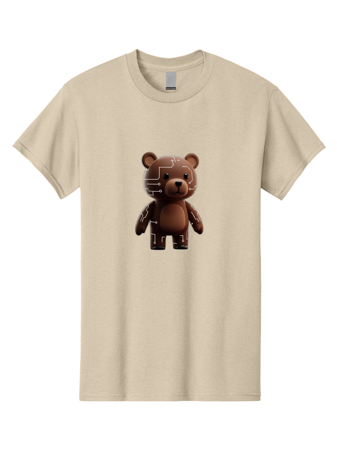 Circuit-Bear-1 Men'S Graphic Tee, 100% Cotton, Comfortable Casual Summer Wear, Machine Washable, Vintage Camera, Old Camera, Antique Camera, Black Camera, Classic Photography, Photography Equipment, Nostalgic Device, Film Camera, Camera Art Bae965