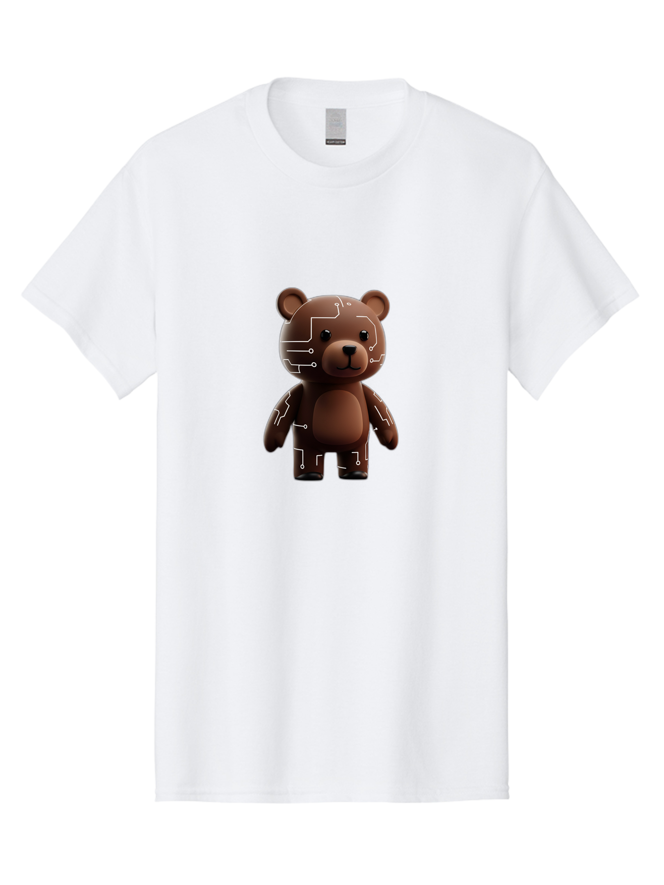 Circuit-Bear-1 Men'S Graphic Tee, 100% Cotton, Comfortable Casual Summer Wear, Machine Washable, Vintage Camera, Old Camera, Antique Camera, Black Camera, Classic Photography, Photography Equipment, Nostalgic Device, Film Camera, Camera Art Bae965