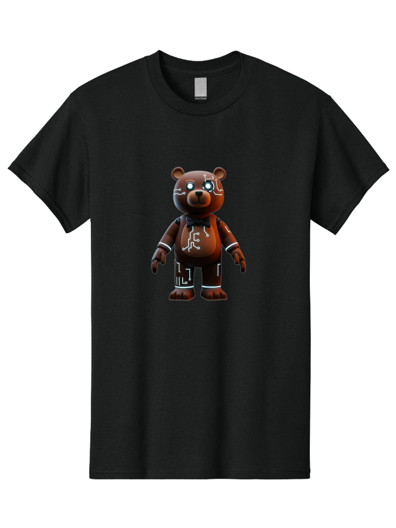 Circuit-Bear-2 Men'S Graphic Tee, 100% Cotton, Comfortable Casual Summer Wear, Machine Washable, Vintage Camera, Old Camera, Antique Camera, Black Camera, Classic Photography, Photography Equipment, Nostalgic Device, Film Camera, Camera Art Bae966