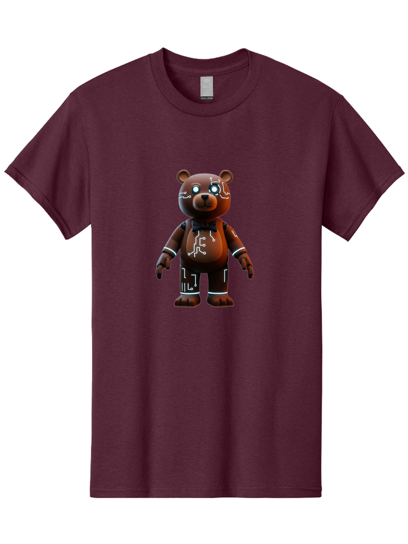 Circuit-Bear-2 Men'S Graphic Tee, 100% Cotton, Comfortable Casual Summer Wear, Machine Washable, Vintage Camera, Old Camera, Antique Camera, Black Camera, Classic Photography, Photography Equipment, Nostalgic Device, Film Camera, Camera Art Bae966