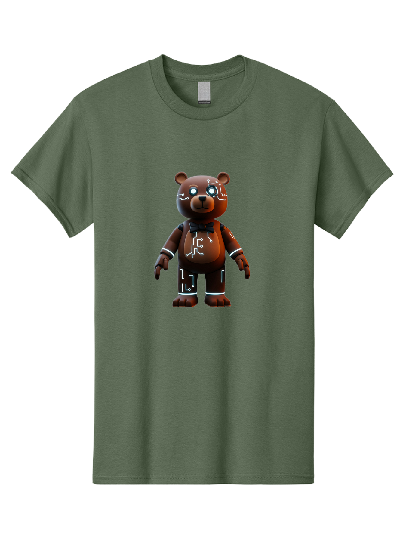 Circuit-Bear-2 Men'S Graphic Tee, 100% Cotton, Comfortable Casual Summer Wear, Machine Washable, Vintage Camera, Old Camera, Antique Camera, Black Camera, Classic Photography, Photography Equipment, Nostalgic Device, Film Camera, Camera Art Bae966