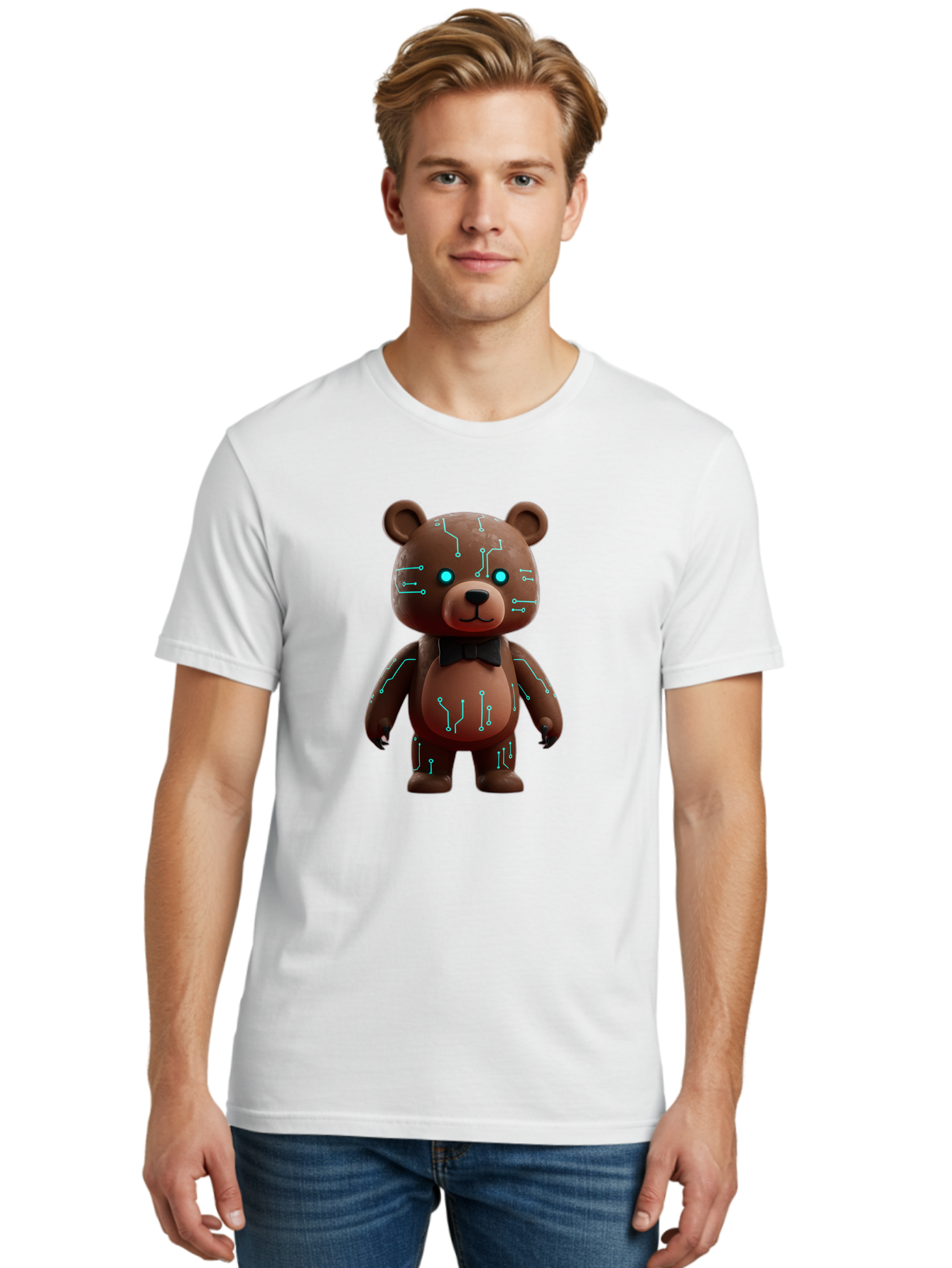 Circuit-Bear Men'S Graphic Tee, 100% Cotton, Comfortable Casual Summer Wear, Machine Washable, Vintage Camera, Old Camera, Antique Camera, Black Camera, Classic Photography, Photography Equipment, Nostalgic Device, Film Camera, Camera Art Bae967