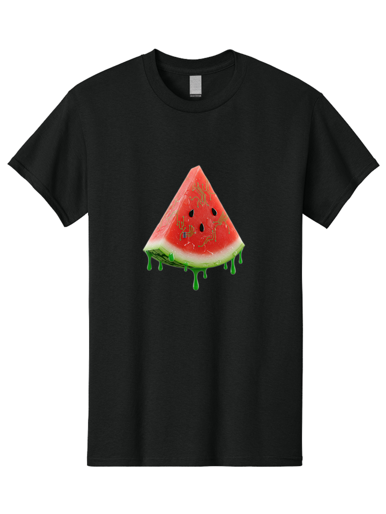 Circuit-Watermelon-Slice Men'S Graphic Tee, 100% Cotton, Comfortable Casual Summer Wear, Machine Washable, Vintage Camera, Old Camera, Antique Camera, Black Camera, Classic Photography, Photography Equipment, Nostalgic Device, Film Camera, Bae968