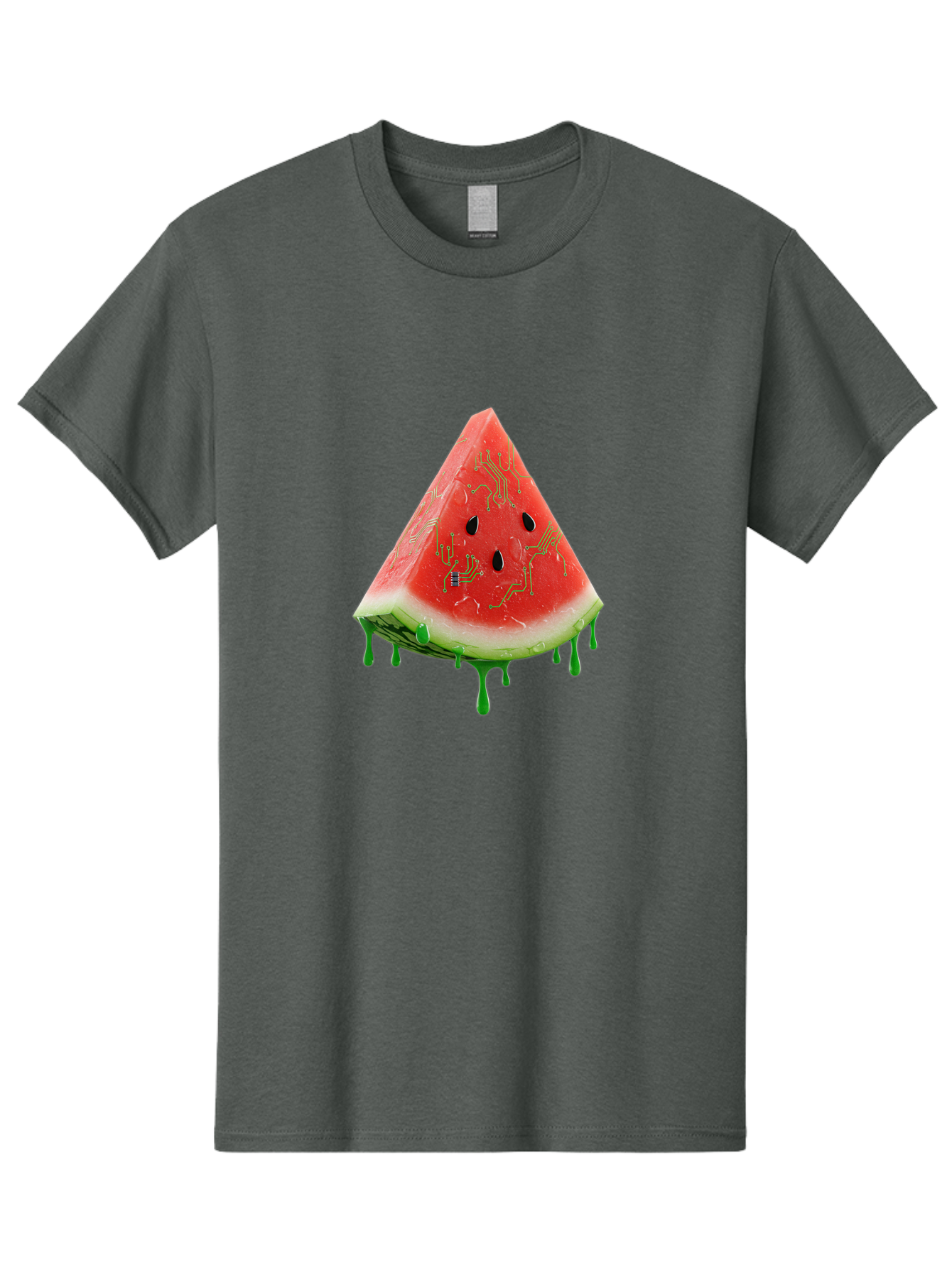 Circuit-Watermelon-Slice Men'S Graphic Tee, 100% Cotton, Comfortable Casual Summer Wear, Machine Washable, Vintage Camera, Old Camera, Antique Camera, Black Camera, Classic Photography, Photography Equipment, Nostalgic Device, Film Camera, Bae968