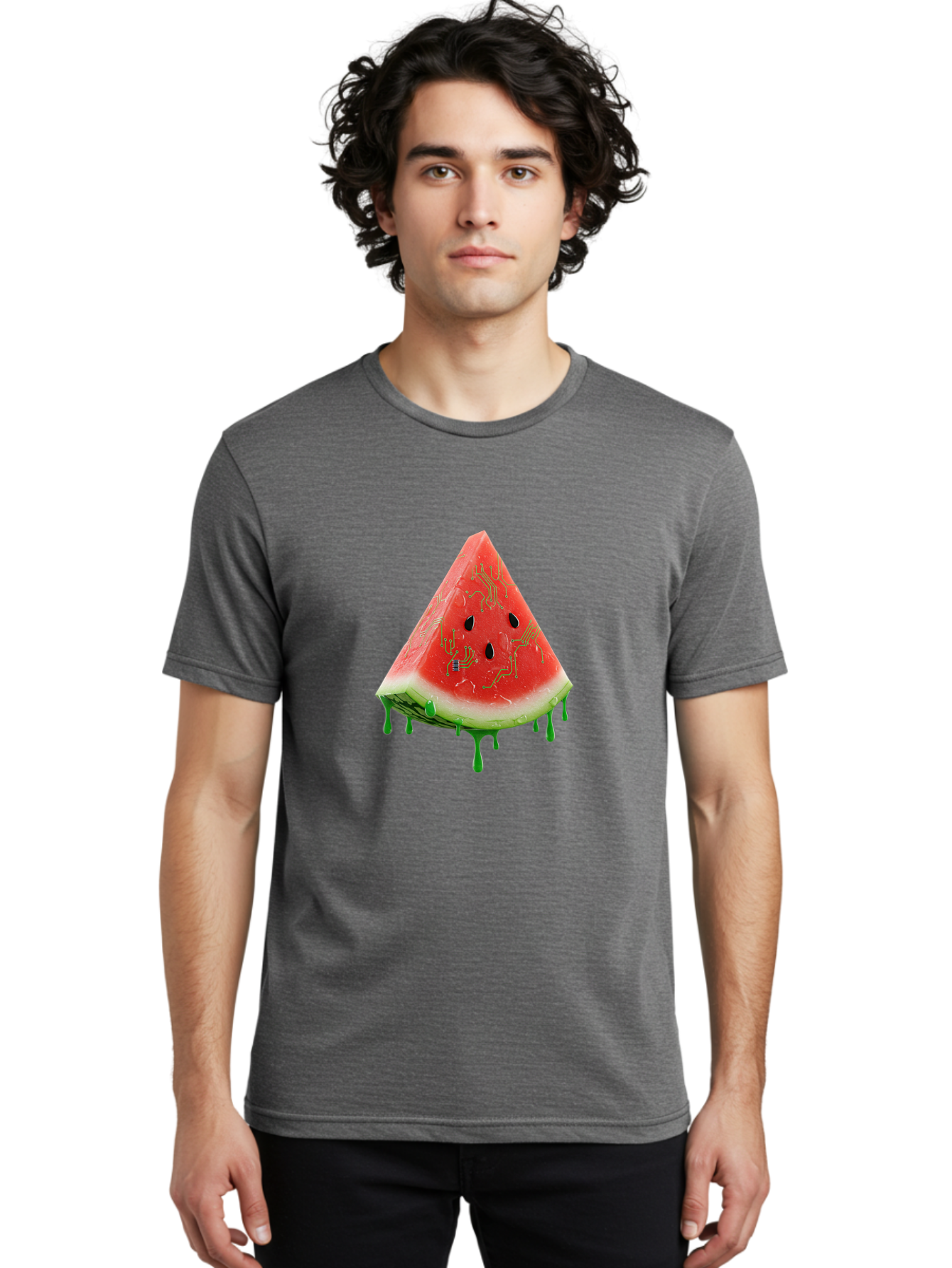 Circuit-Watermelon-Slice Men'S Graphic Tee, 100% Cotton, Comfortable Casual Summer Wear, Machine Washable, Vintage Camera, Old Camera, Antique Camera, Black Camera, Classic Photography, Photography Equipment, Nostalgic Device, Film Camera, Bae968