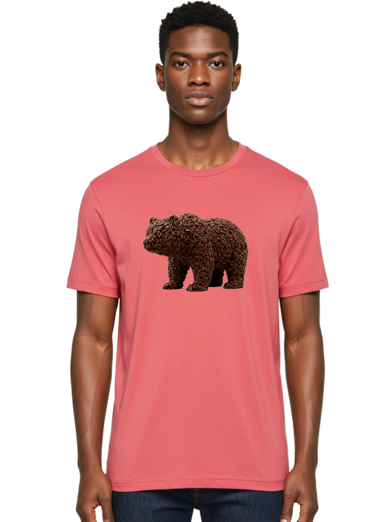 Coffee-Bean-Bear Men'S Graphic Tee, 100% Cotton, Comfortable Casual Summer Wear, Machine Washable, Vintage Camera, Old Camera, Antique Camera, Black Camera, Classic Photography, Photography Equipment, Nostalgic Device, Film Camera, Camera Art Bae974