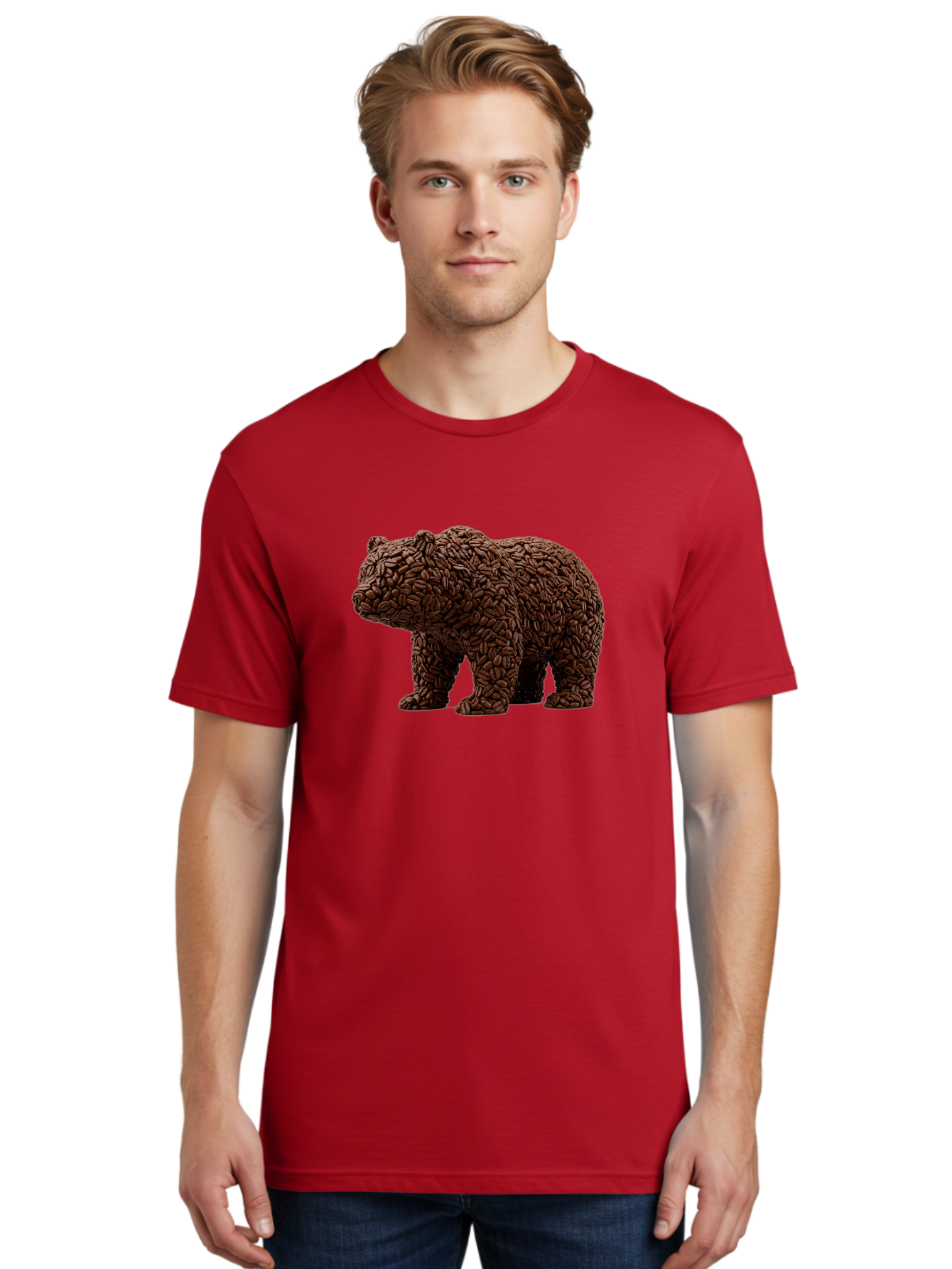 Coffee-Bean-Bear Men'S Graphic Tee, 100% Cotton, Comfortable Casual Summer Wear, Machine Washable, Vintage Camera, Old Camera, Antique Camera, Black Camera, Classic Photography, Photography Equipment, Nostalgic Device, Film Camera, Camera Art Bae974